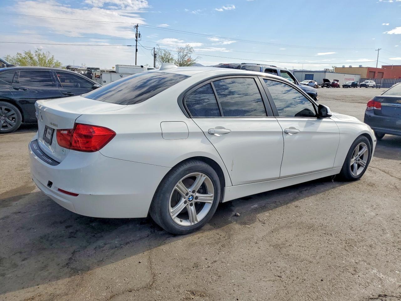 2014 Bmw 328 I White vin: WBA3A5C57EP601996