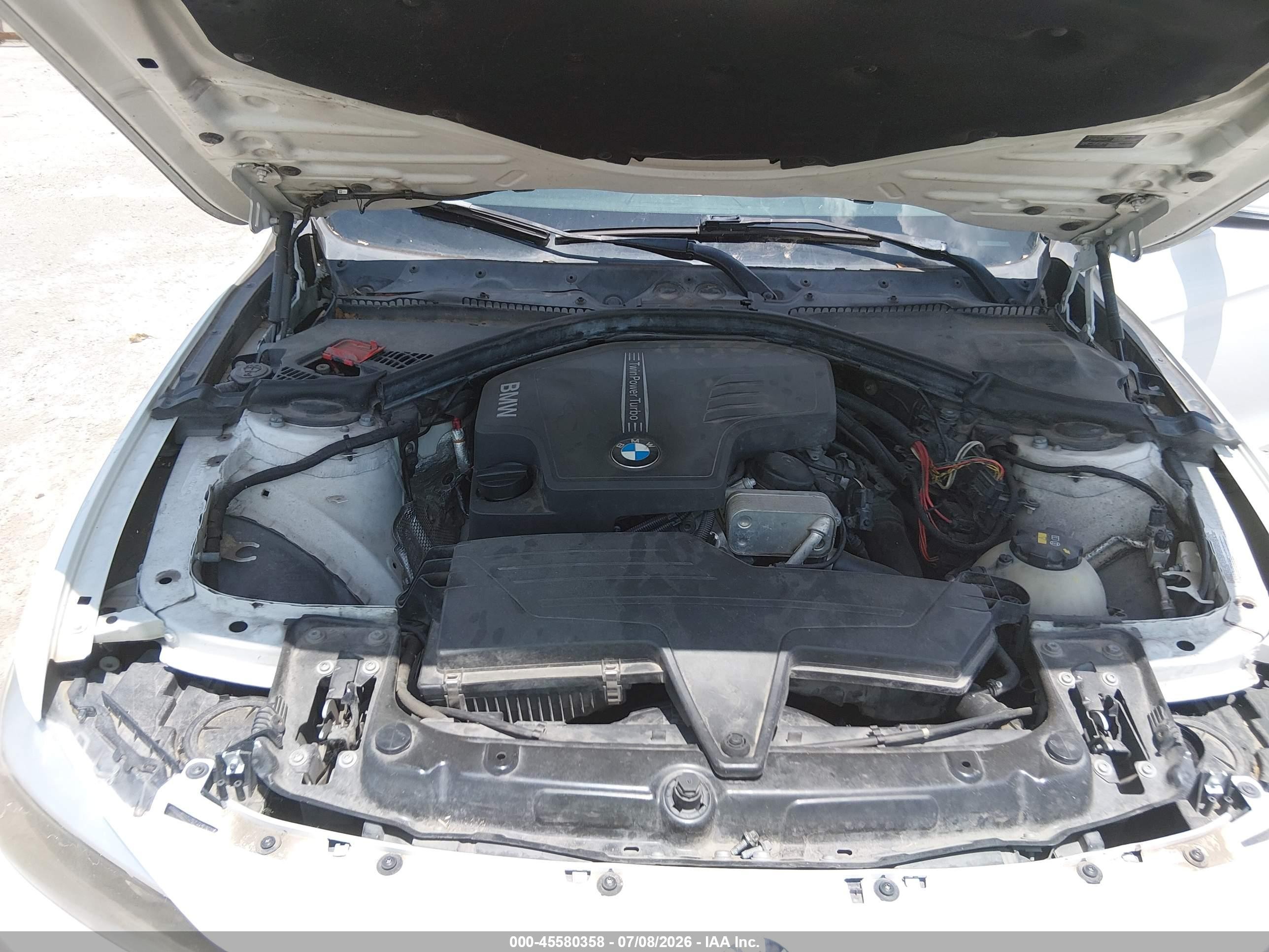2014 Bmw 328i   Белый vin: WBA3A5C57EP602002