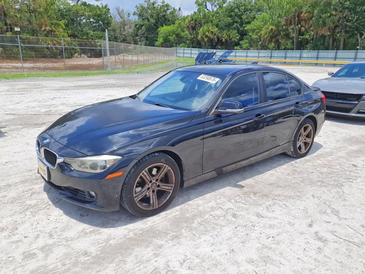 2015 Bmw 328 I Черный vin: WBA3A5C57FF608647