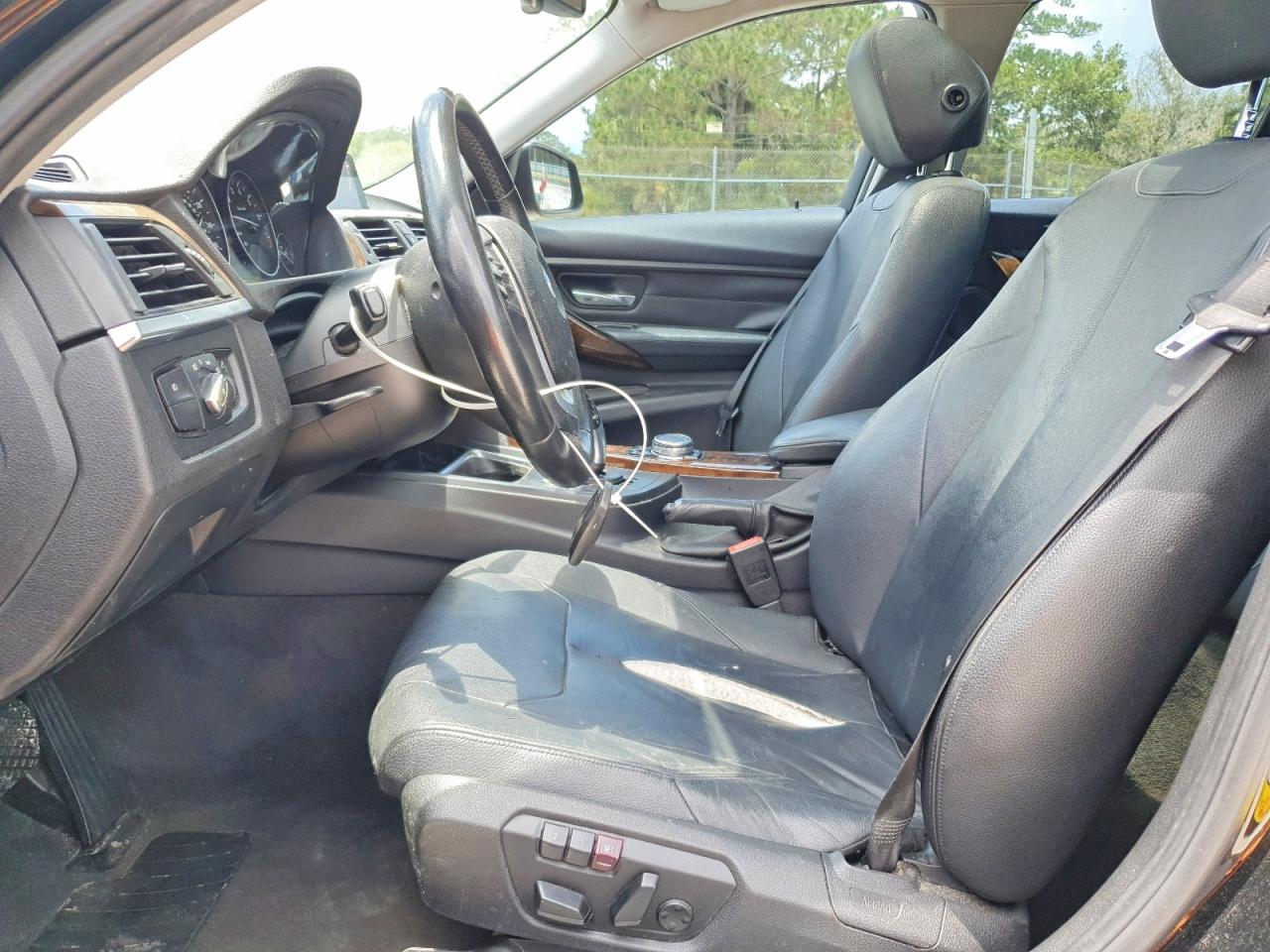 2015 Bmw 328 I Черный vin: WBA3A5C57FF608647