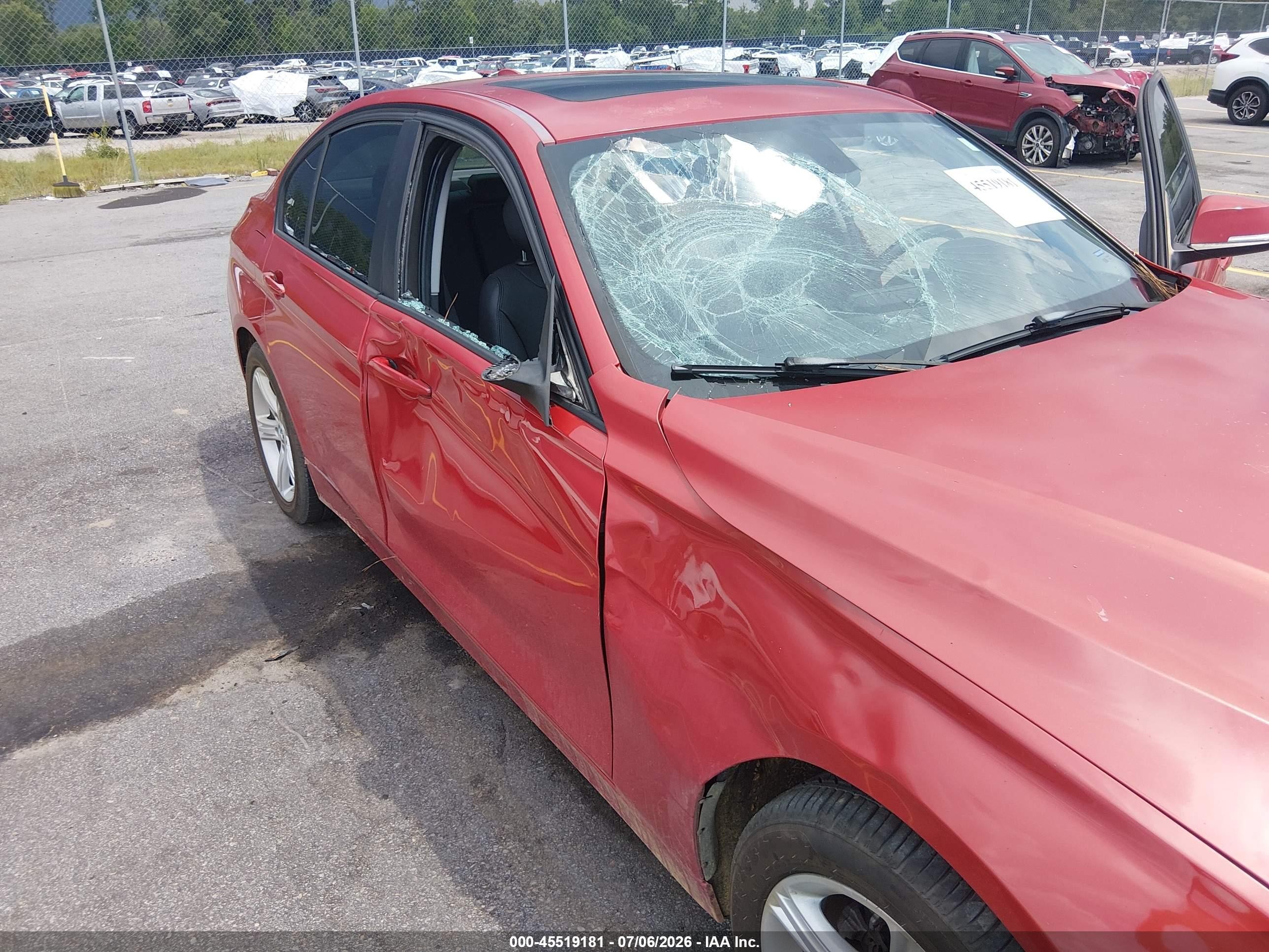 2012 Bmw 328i Red vin: WBA3A5C58CF340266