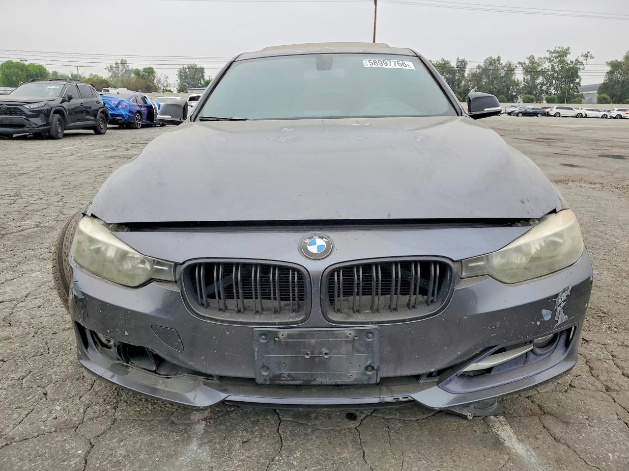 2012 Bmw 3 Series 320i Xdrive Gray vin: WBA3A5C58CF340834