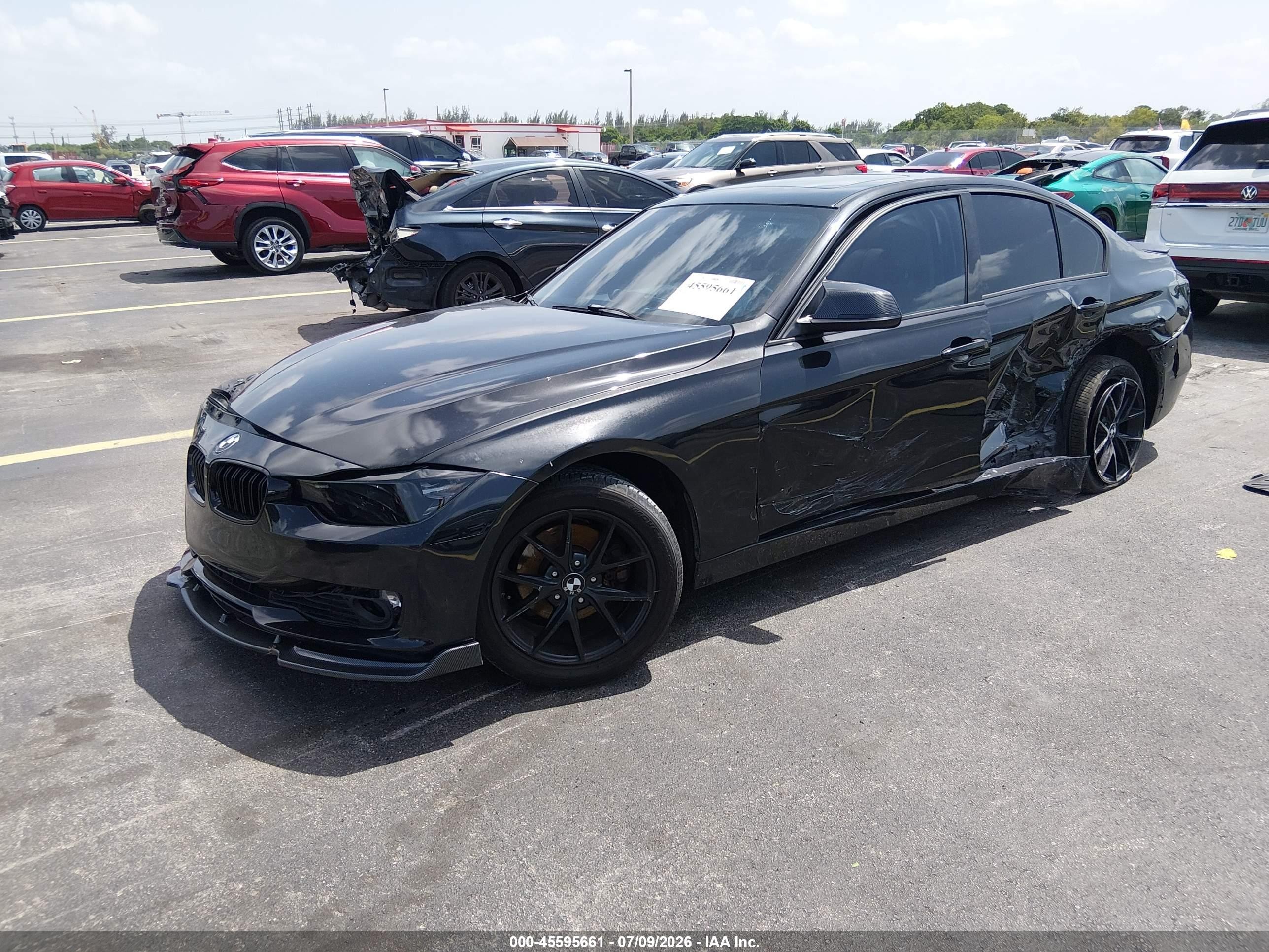 2012 Bmw 328i   Black vin: WBA3A5C58CF341384