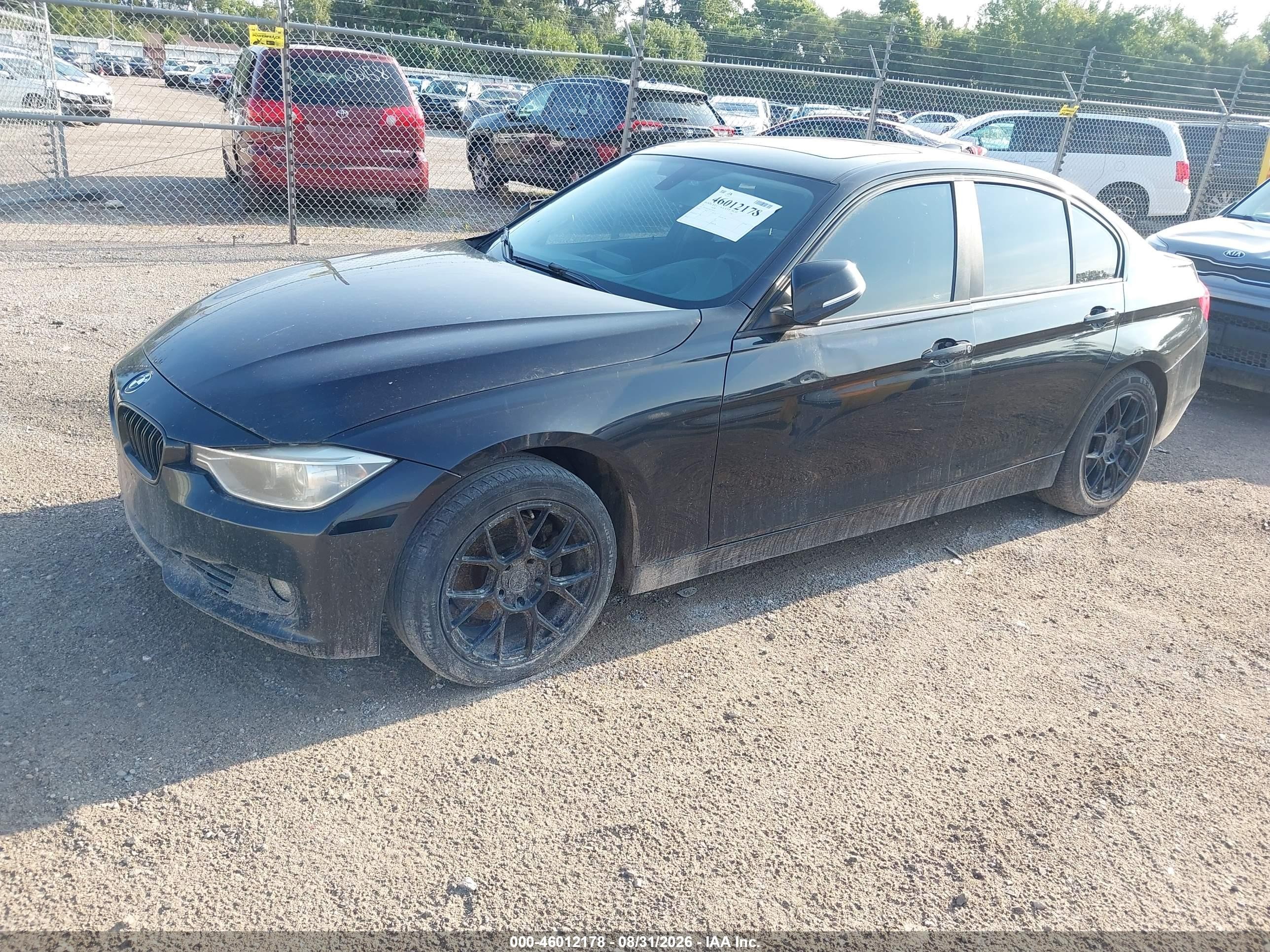 2012 Bmw 328i   Black vin: WBA3A5C58CF344141