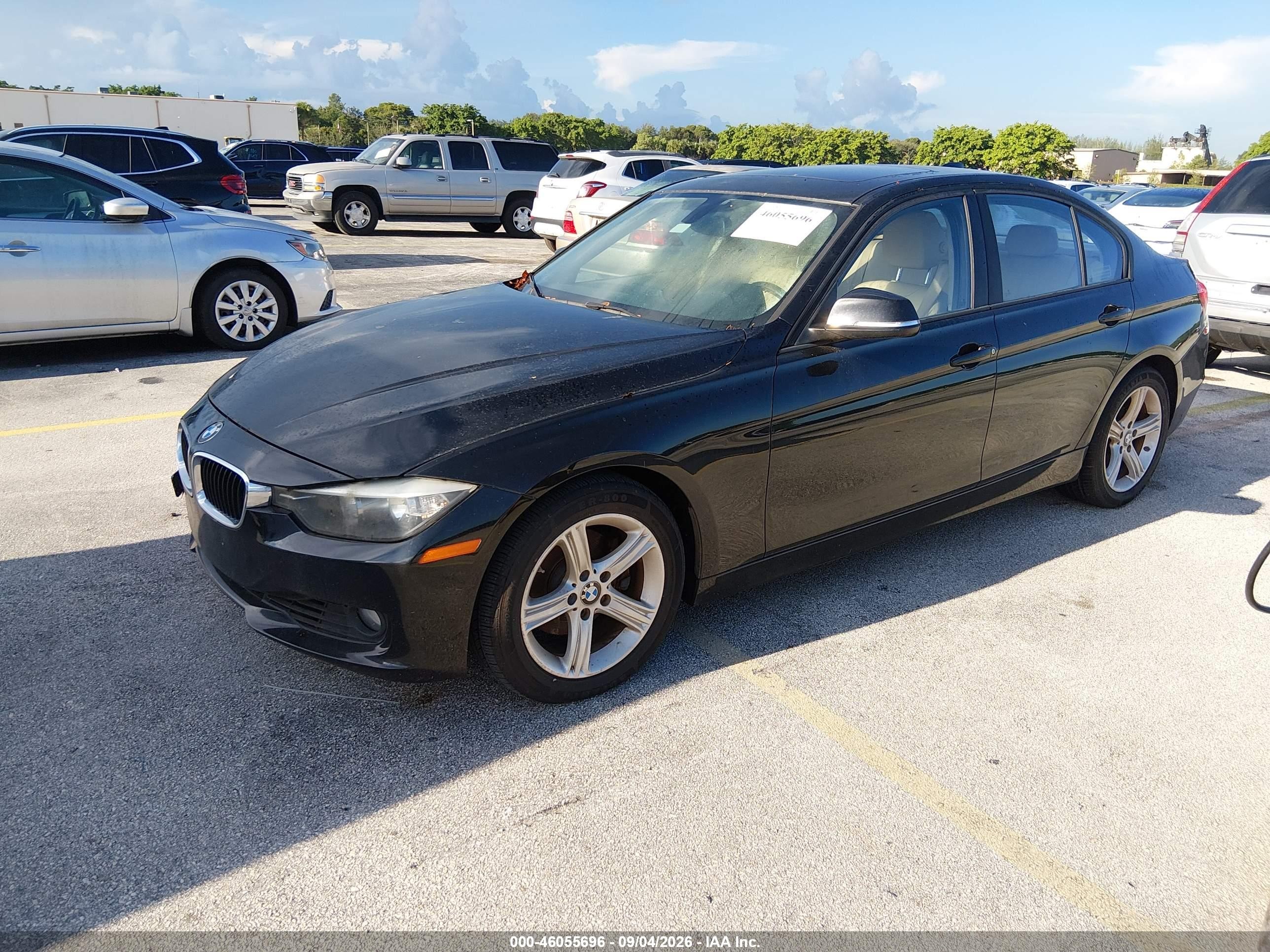 2014 Bmw 328i   Black vin: WBA3A5C58EP600257