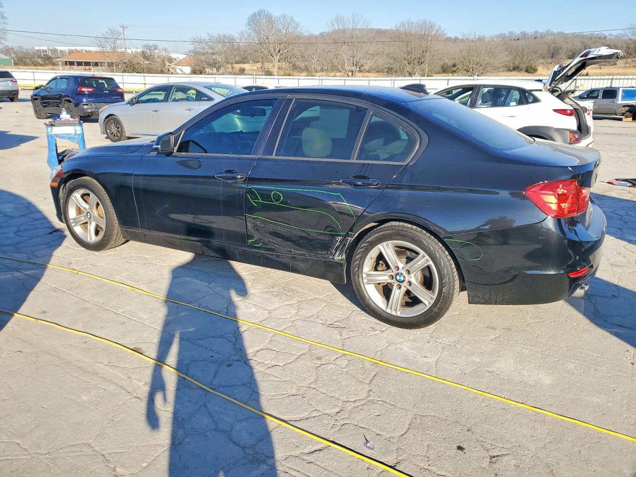 2015 Bmw 328 I Black vin: WBA3A5C58FF608950