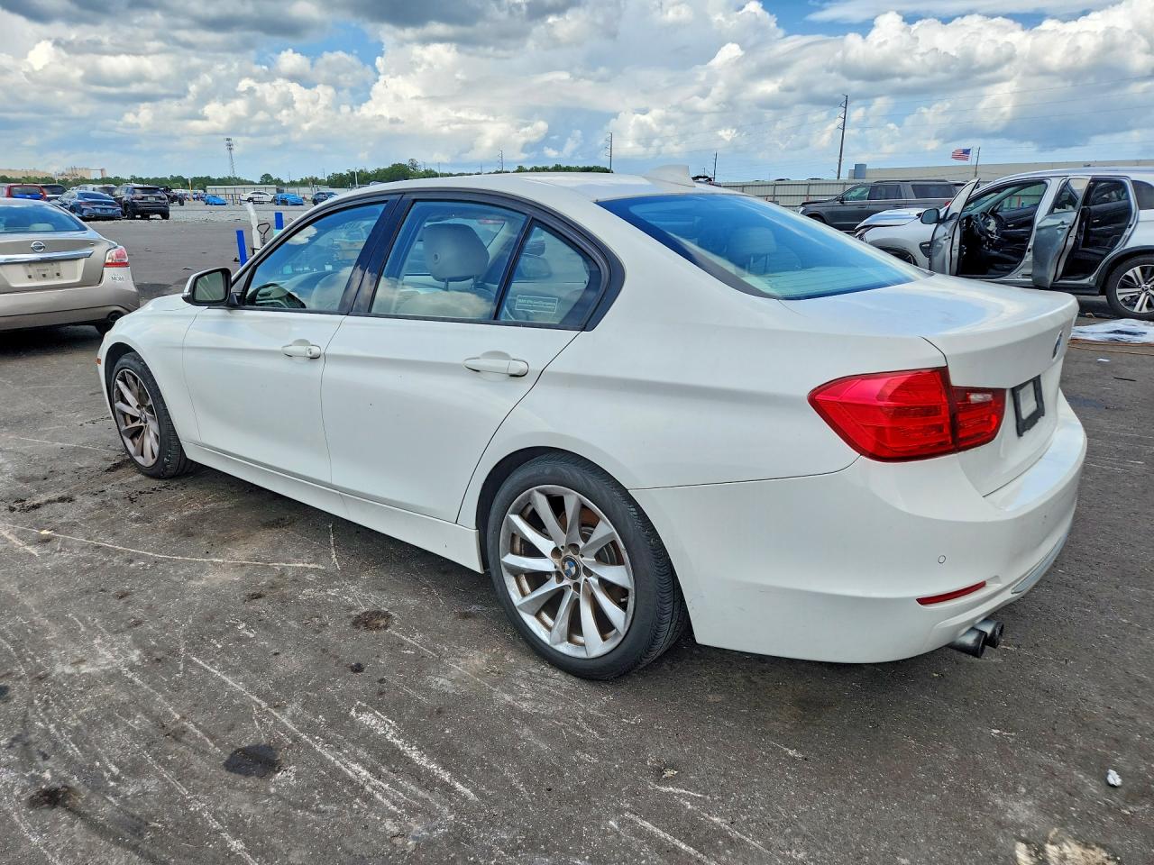 2012 Bmw 328 I White vin: WBA3A5C59CF341457