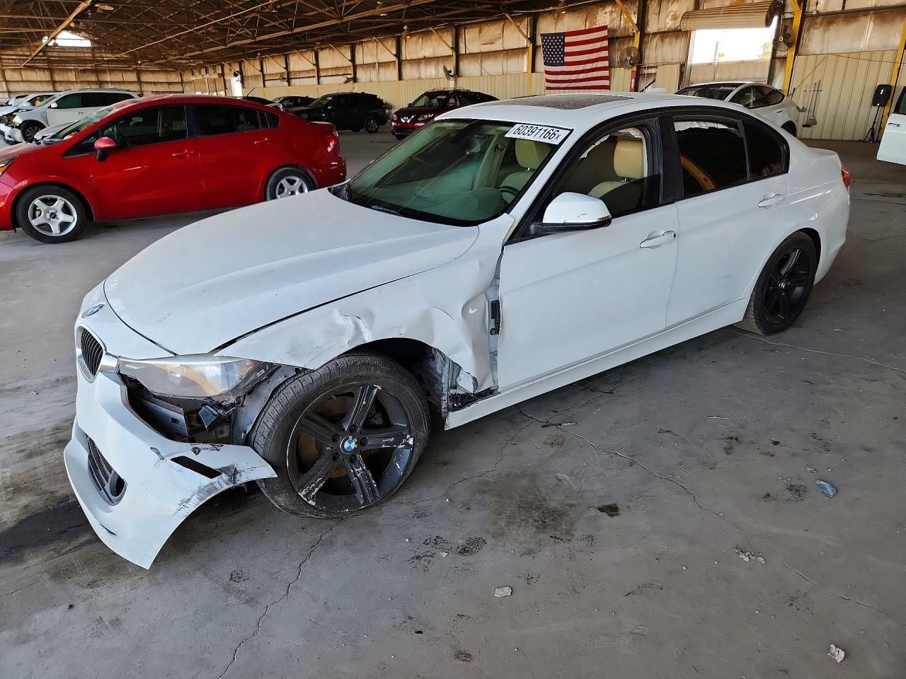 2012 Bmw 328 I White vin: WBA3A5C59CF343385