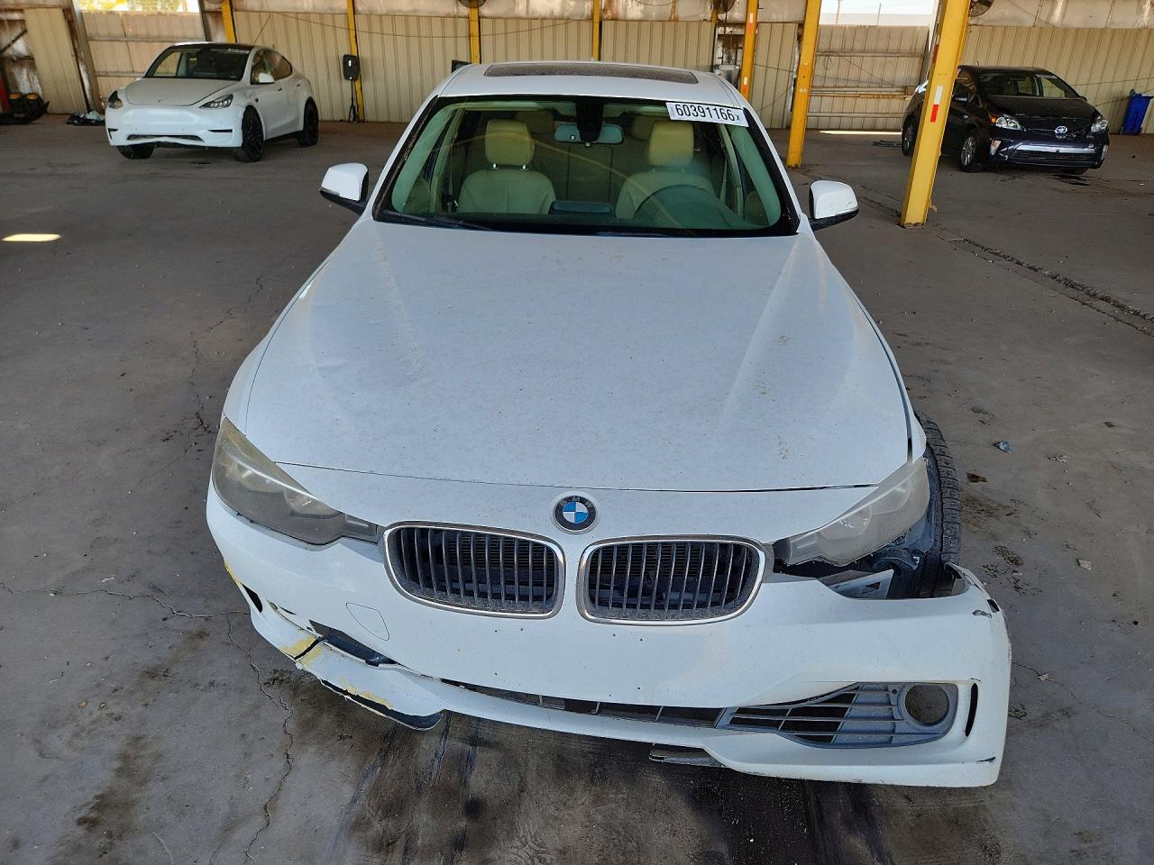 2012 Bmw 328 I White vin: WBA3A5C59CF343385