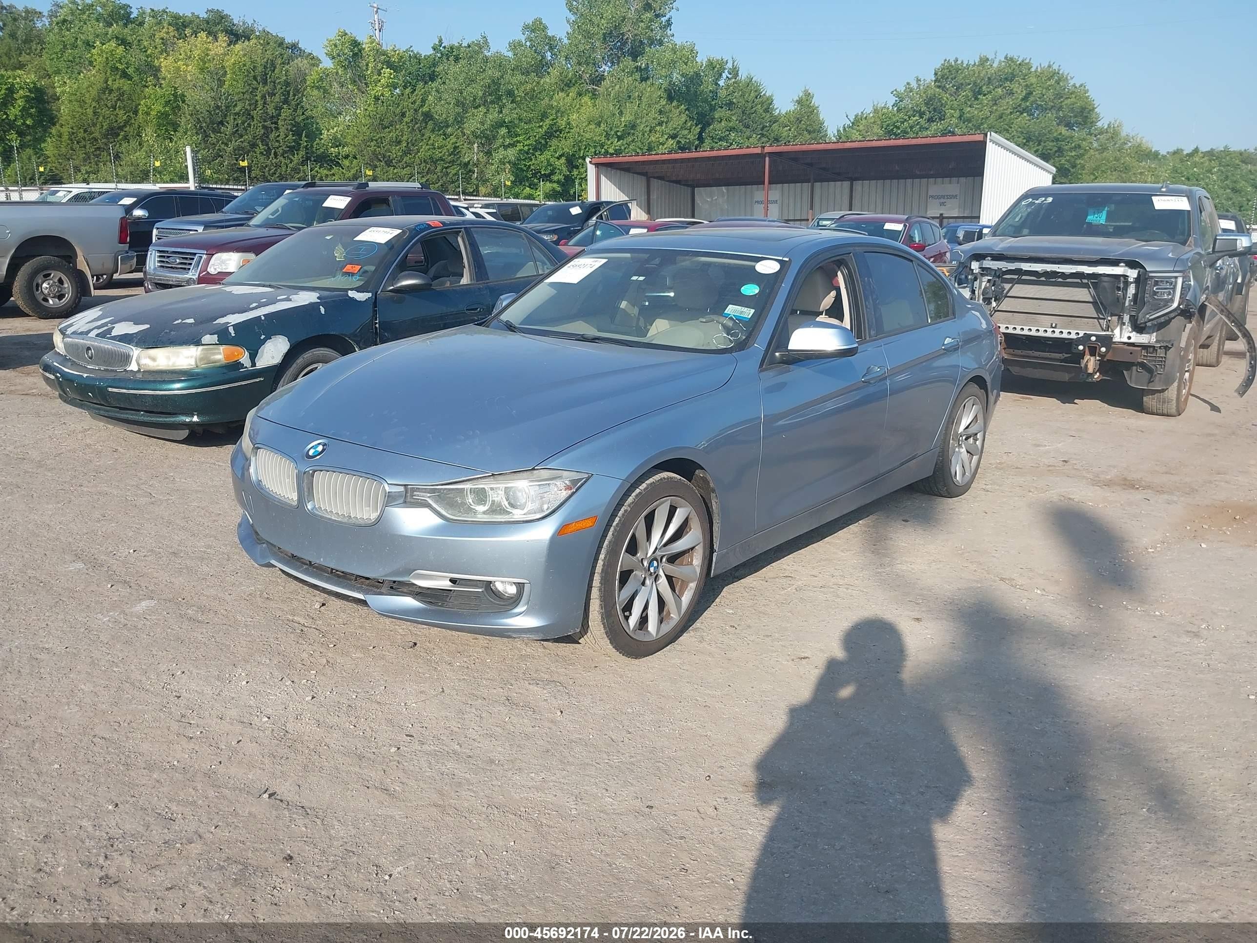 2012 Bmw 328i   Синий vin: WBA3A5C59CF348067