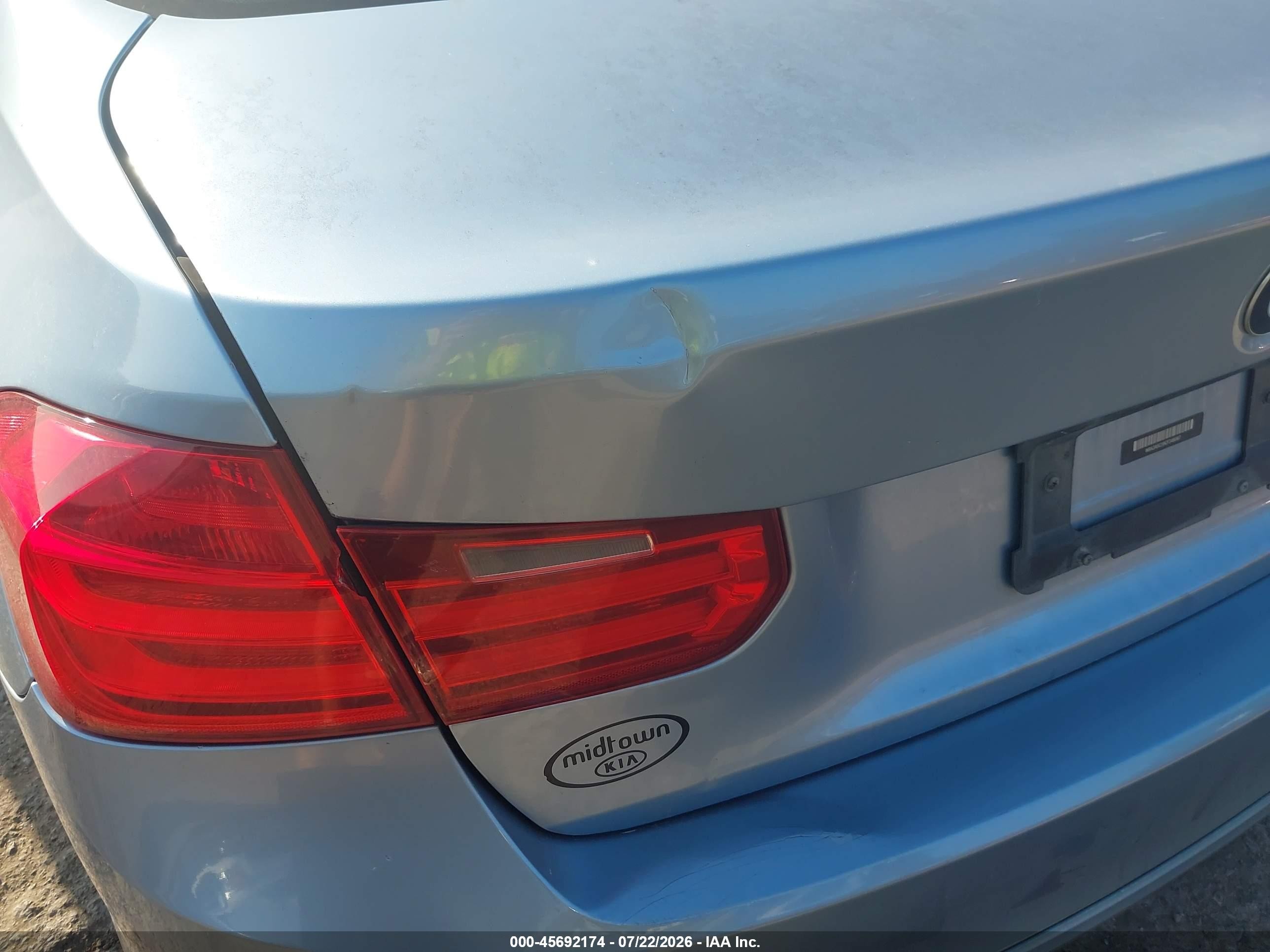 2012 Bmw 328i   Синий vin: WBA3A5C59CF348067