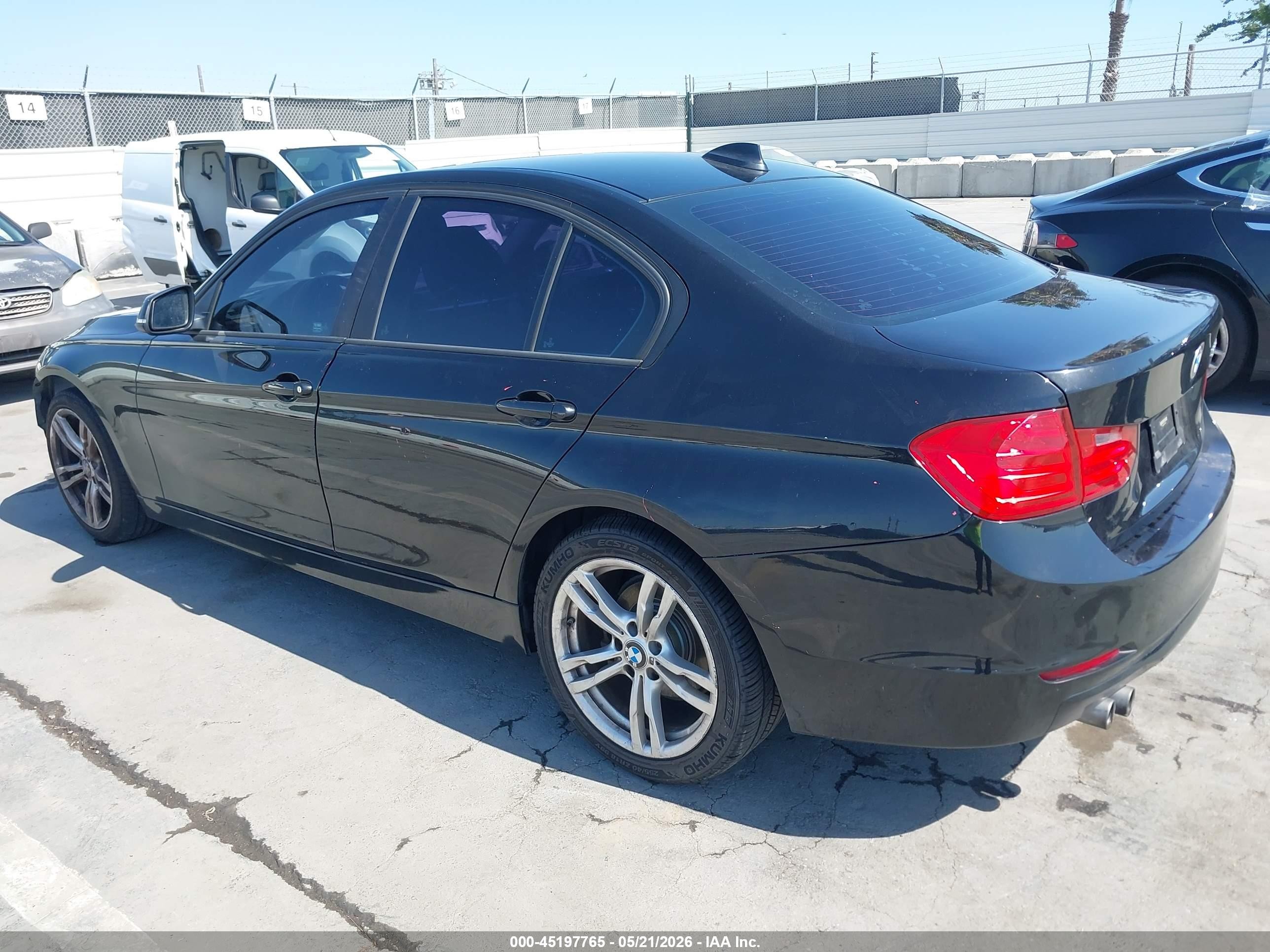 2014 Bmw 328i Black vin: WBA3A5C59EJ465163