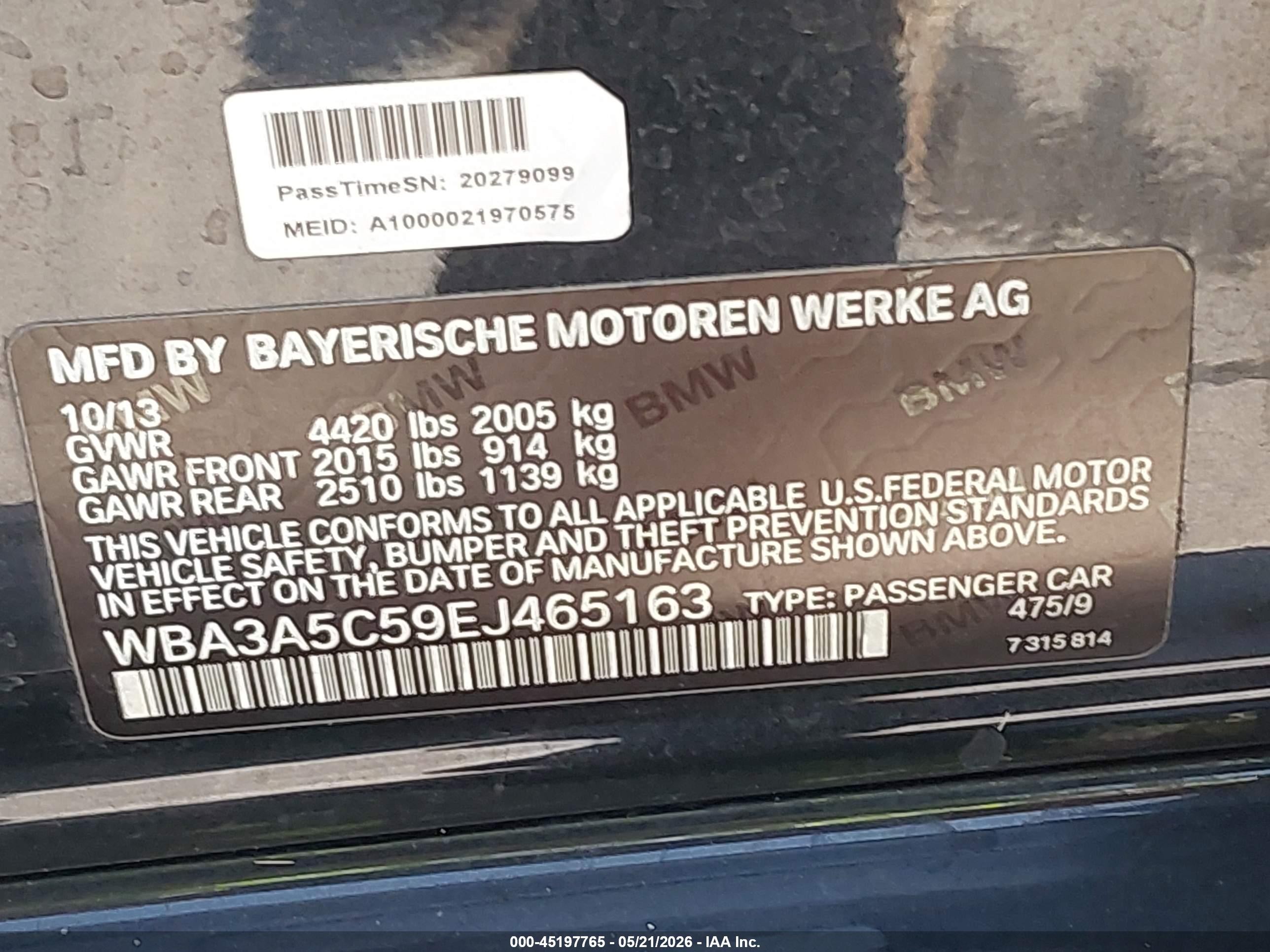 2014 Bmw 328i Black vin: WBA3A5C59EJ465163
