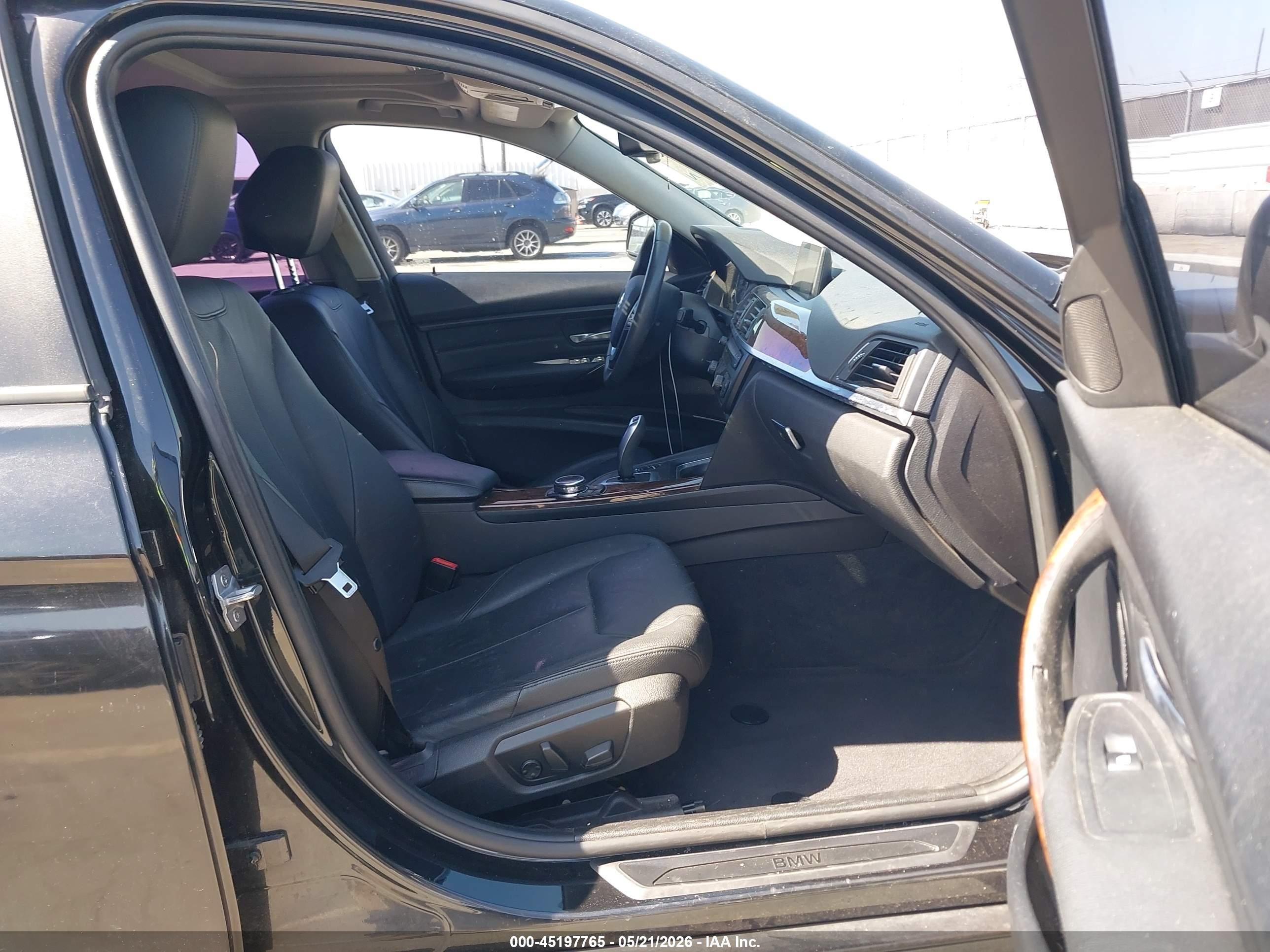 2014 Bmw 328i Black vin: WBA3A5C59EJ465163