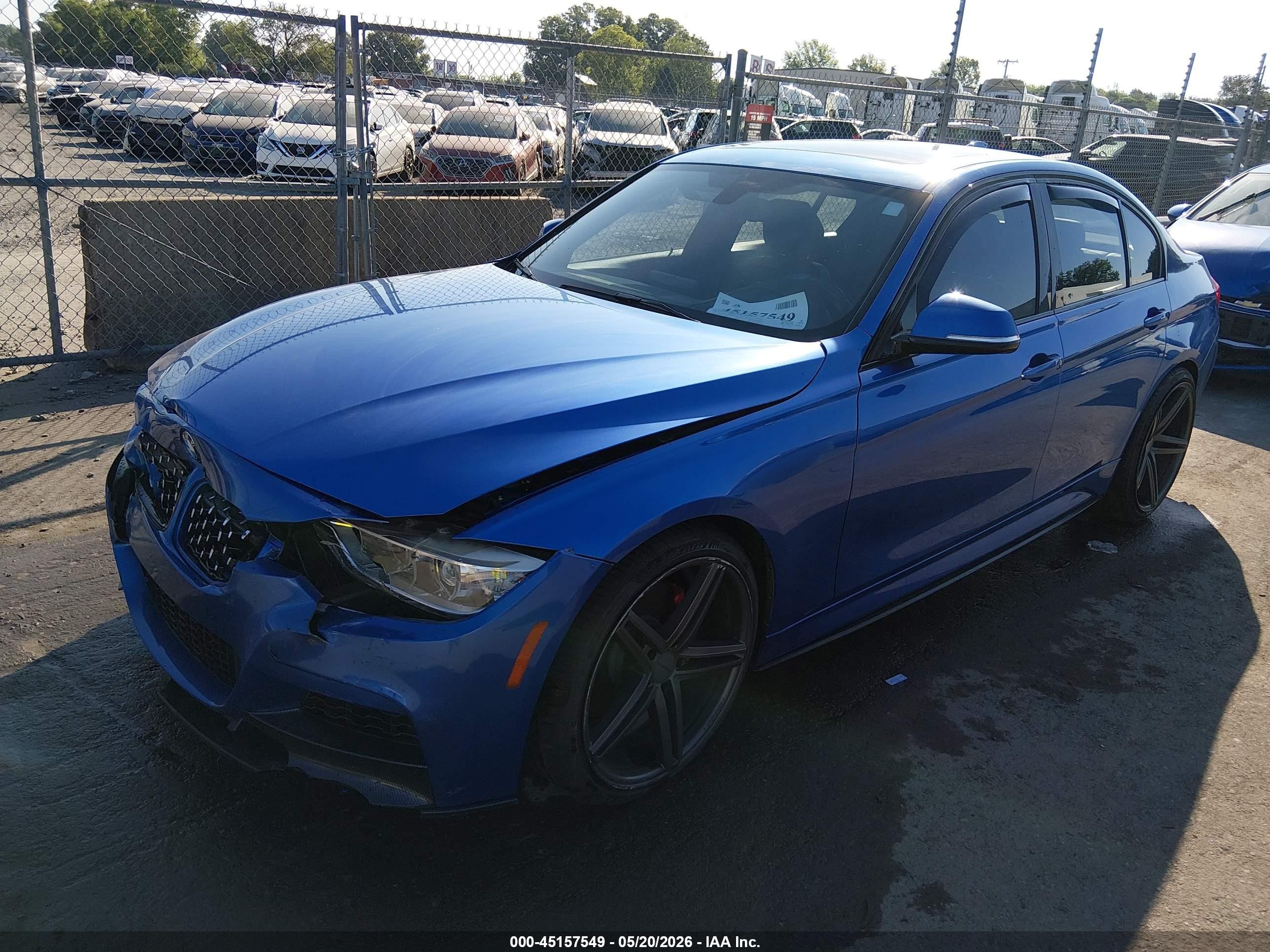 2014 Bmw 328i Blue vin: WBA3A5C59EP602616