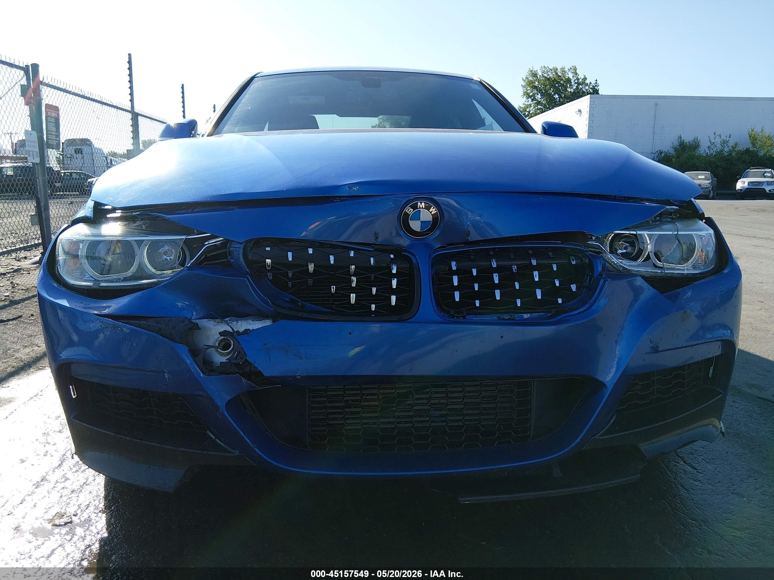 2014 Bmw 328i Blue vin: WBA3A5C59EP602616