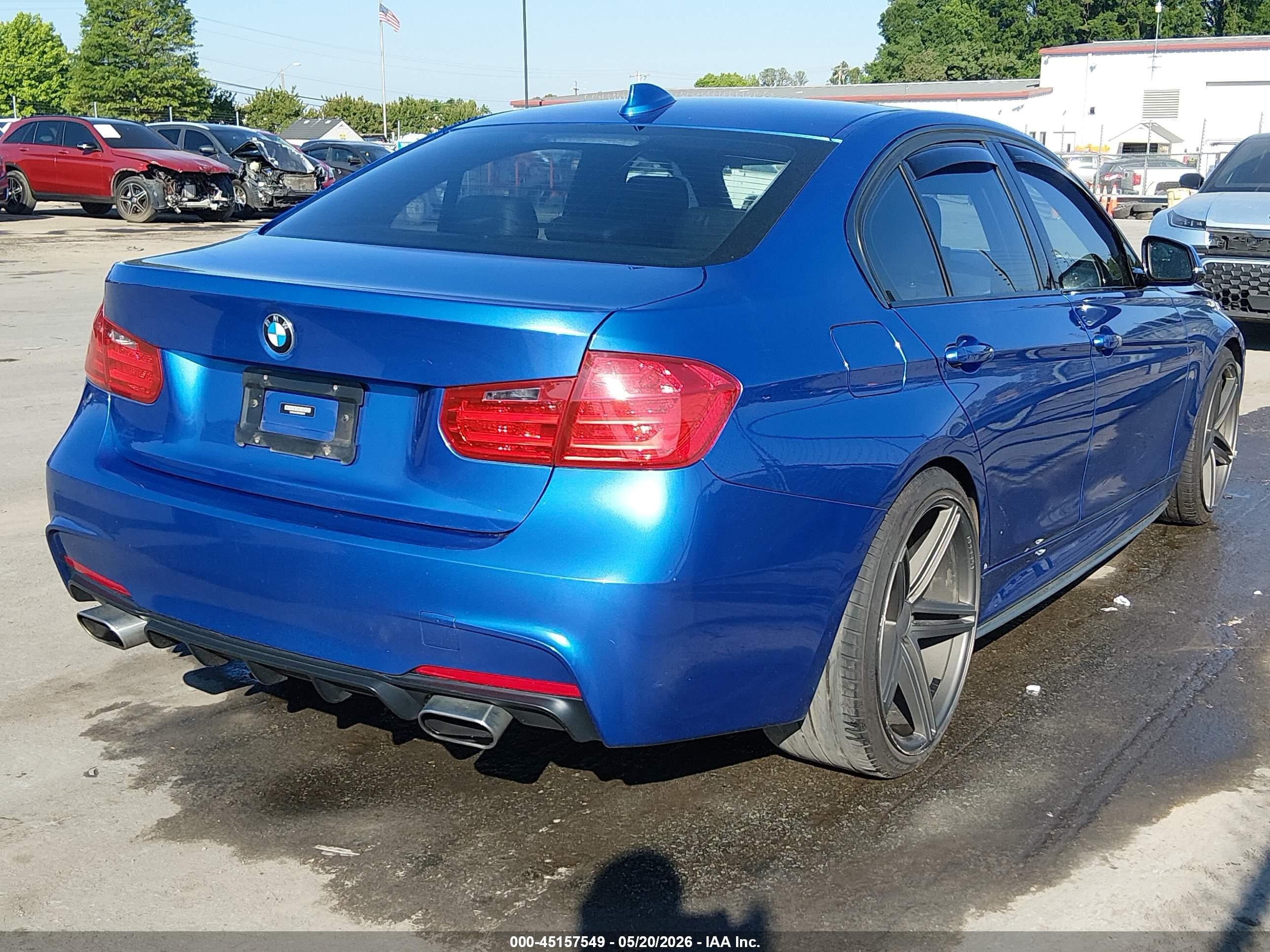 2014 Bmw 328i Blue vin: WBA3A5C59EP602616