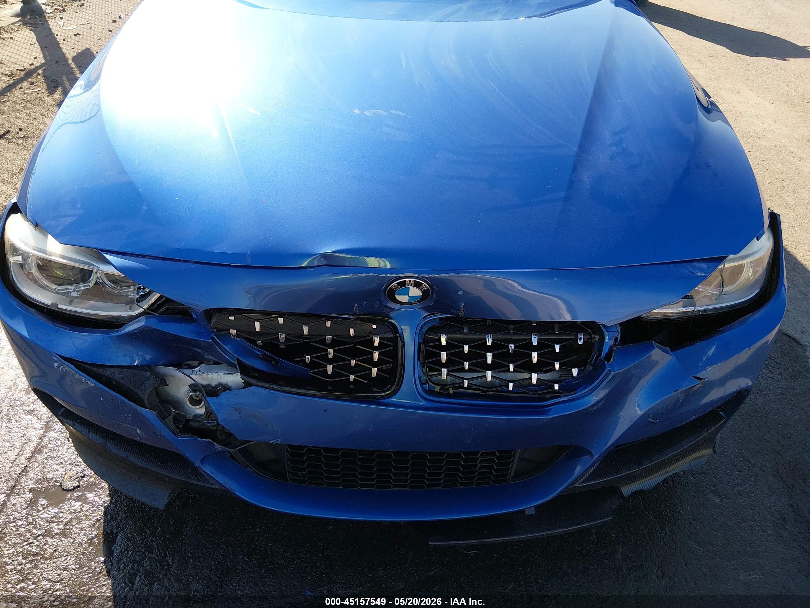2014 Bmw 328i Blue vin: WBA3A5C59EP602616