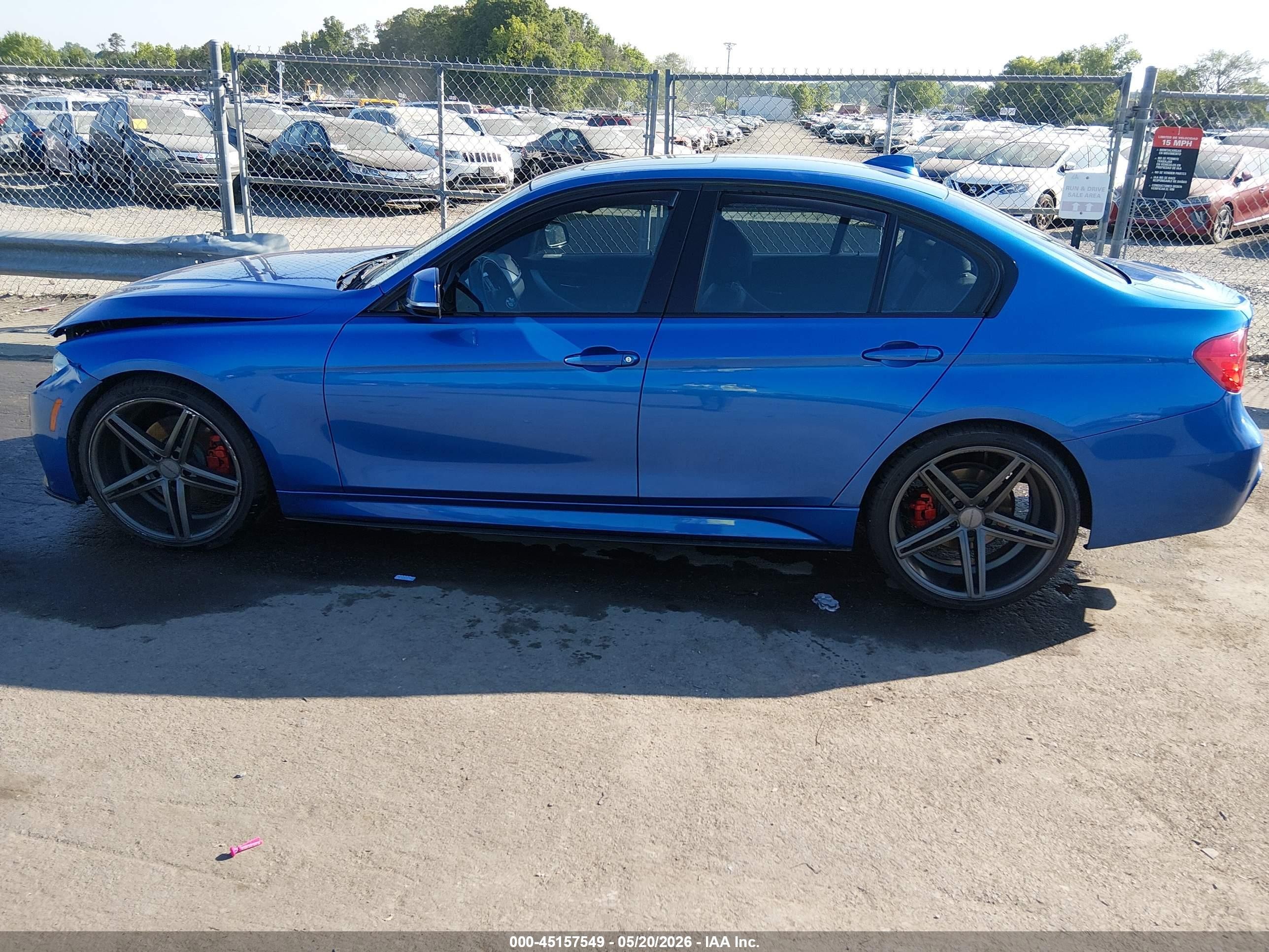 2014 Bmw 328i Blue vin: WBA3A5C59EP602616
