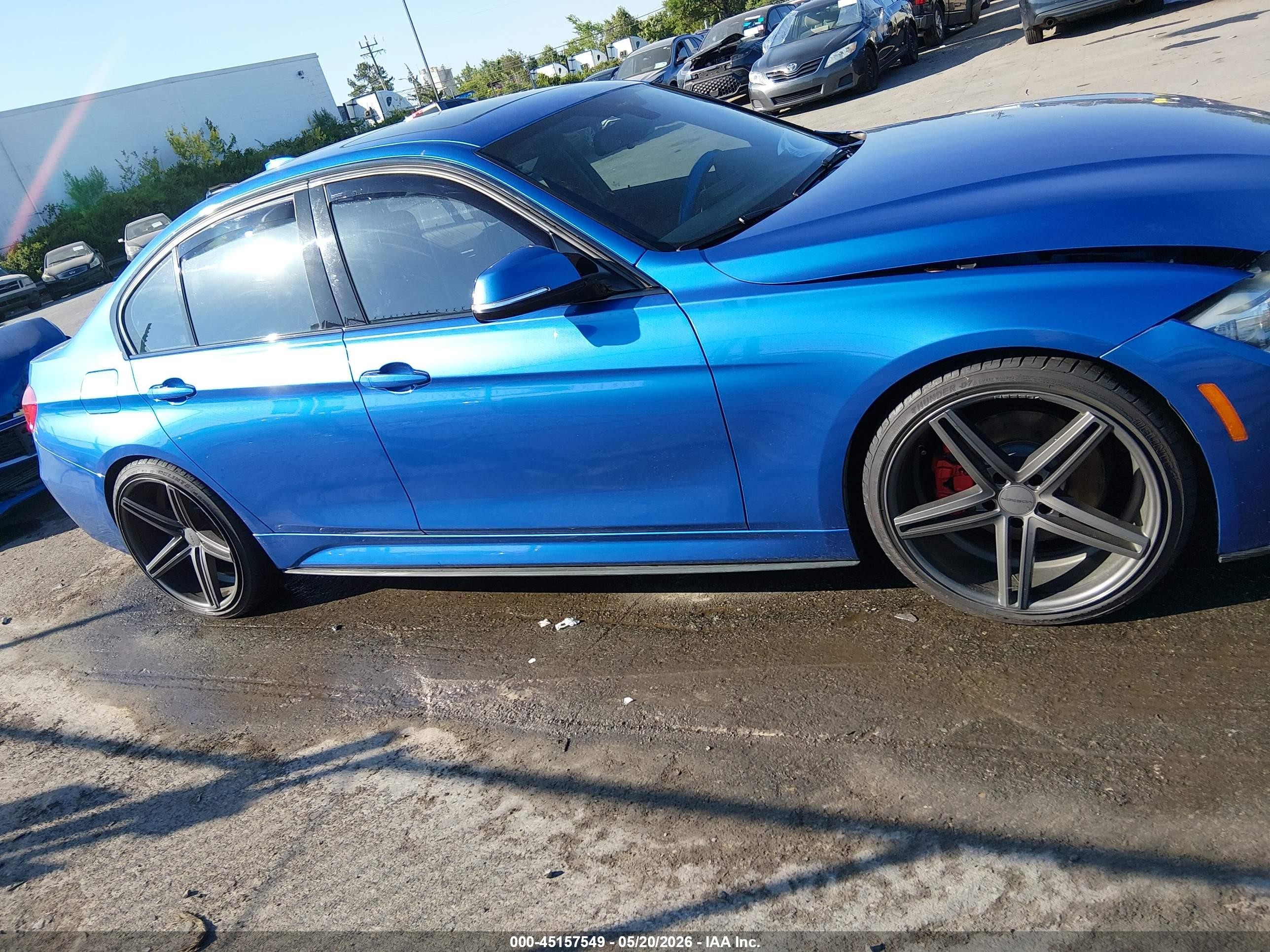 2014 Bmw 328i Blue vin: WBA3A5C59EP602616