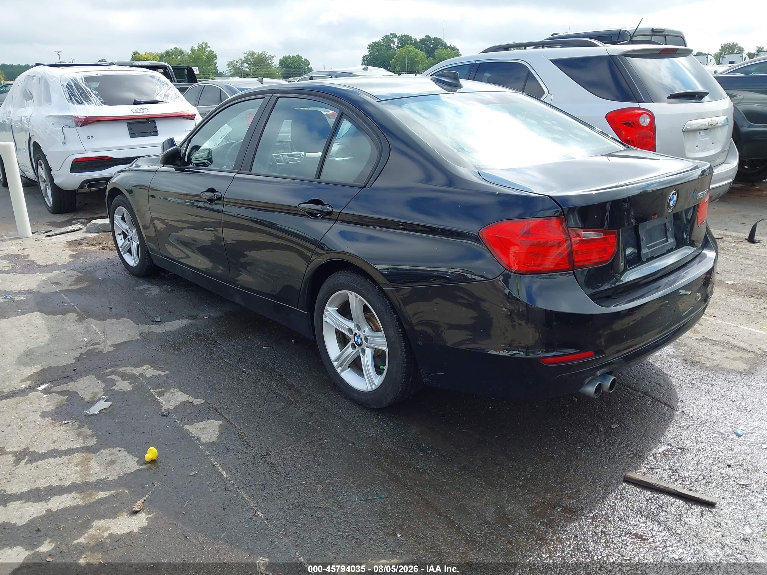 2015 Bmw 328i   Black vin: WBA3A5C59FF609427