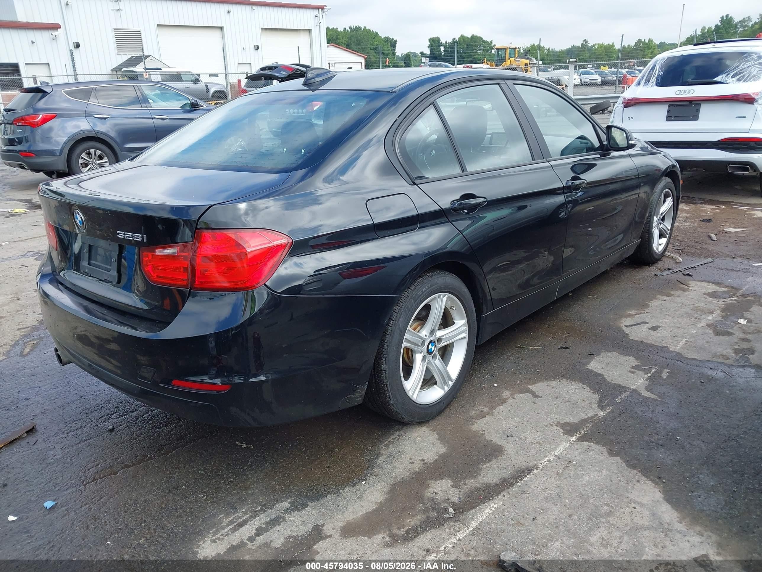 2015 Bmw 328i   Black vin: WBA3A5C59FF609427