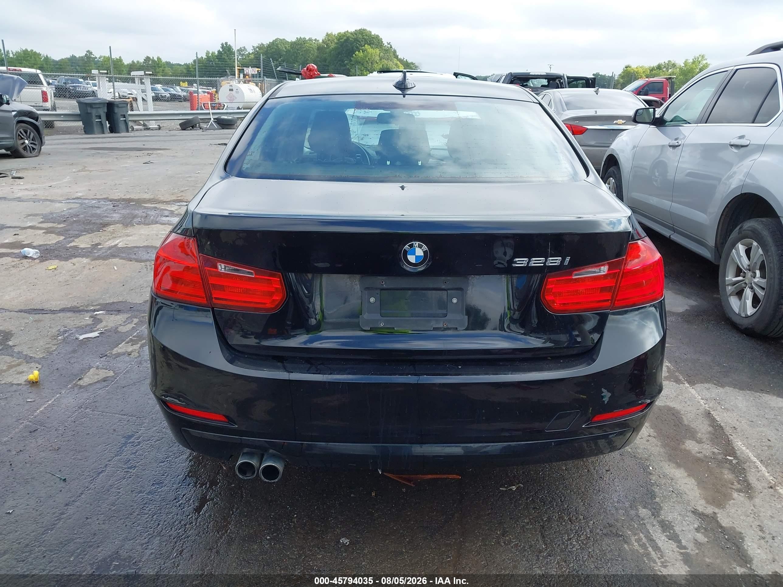 2015 Bmw 328i   Black vin: WBA3A5C59FF609427