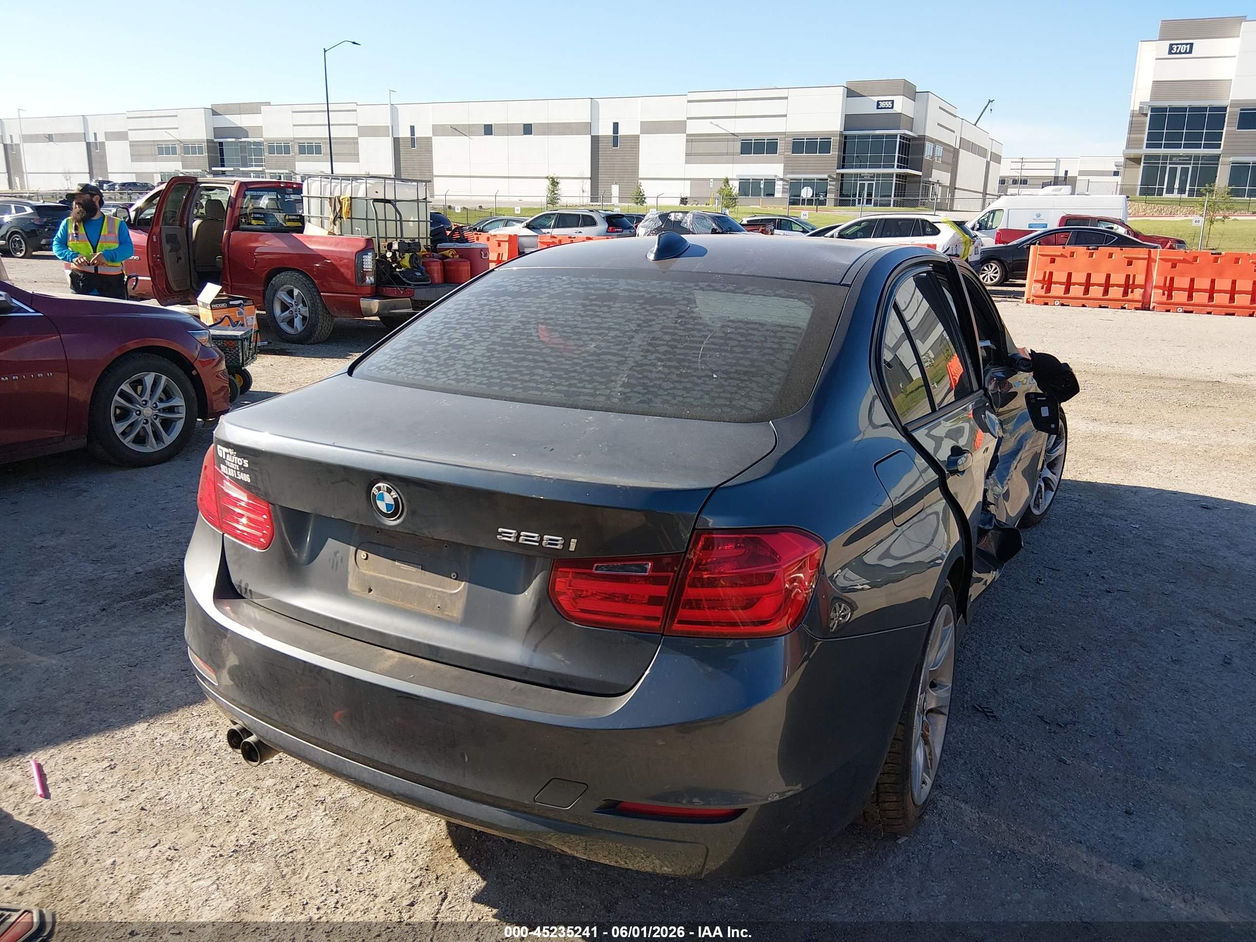 2015 Bmw 328i   Gray vin: WBA3A5C59FF610402