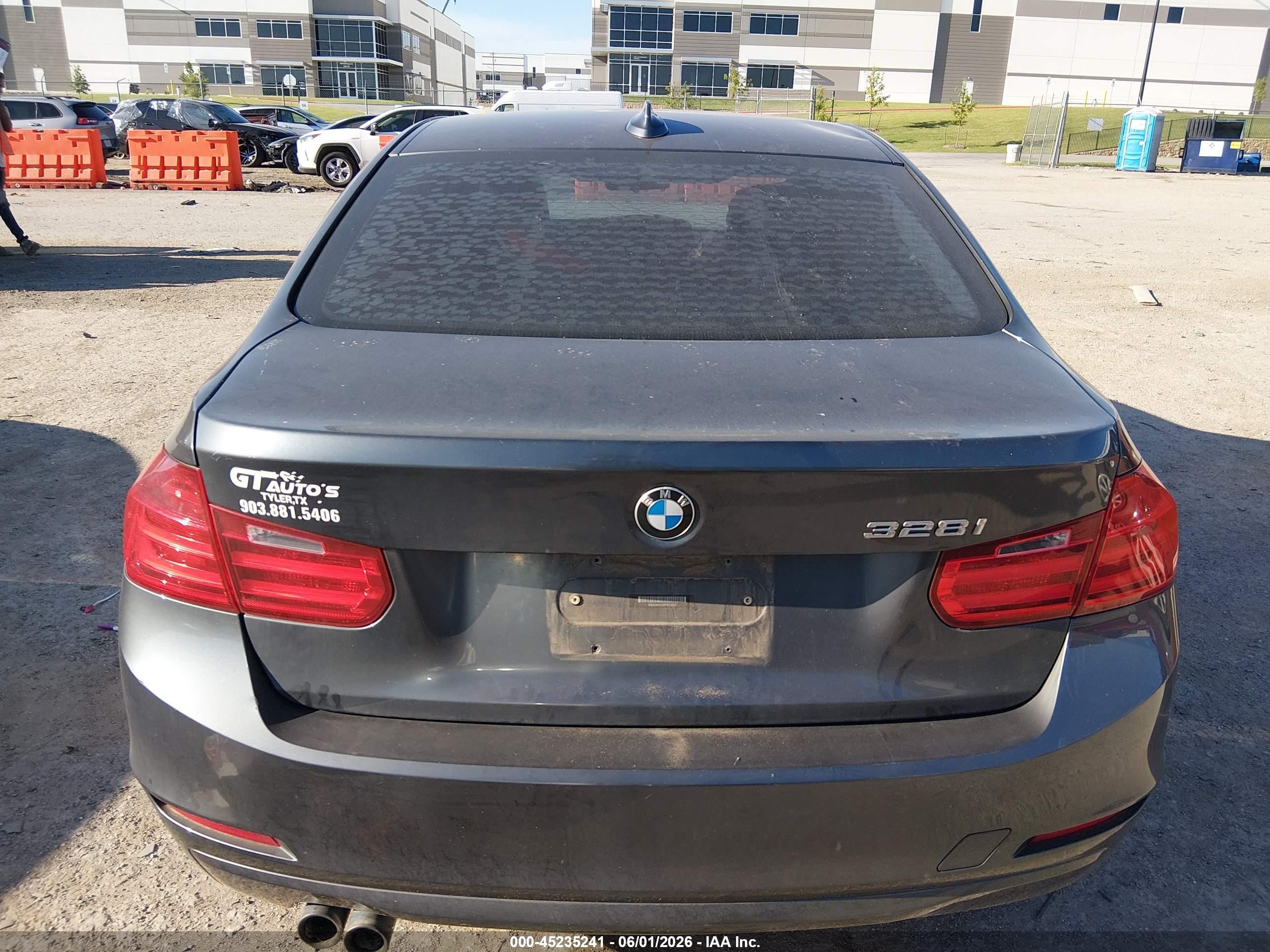 2015 Bmw 328i   Gray vin: WBA3A5C59FF610402