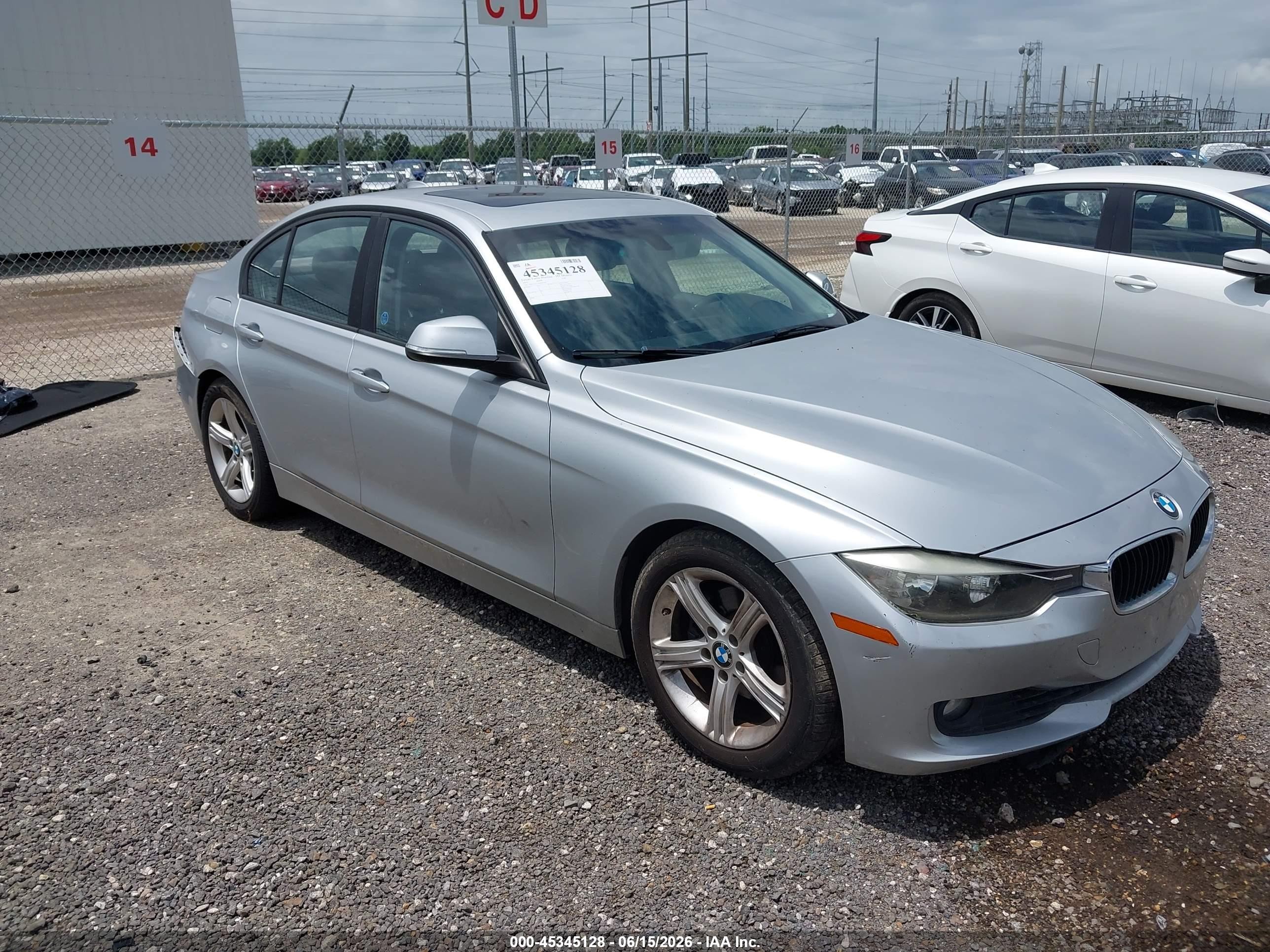 2015 Bmw 328i Silver vin: WBA3A5C59FP605047