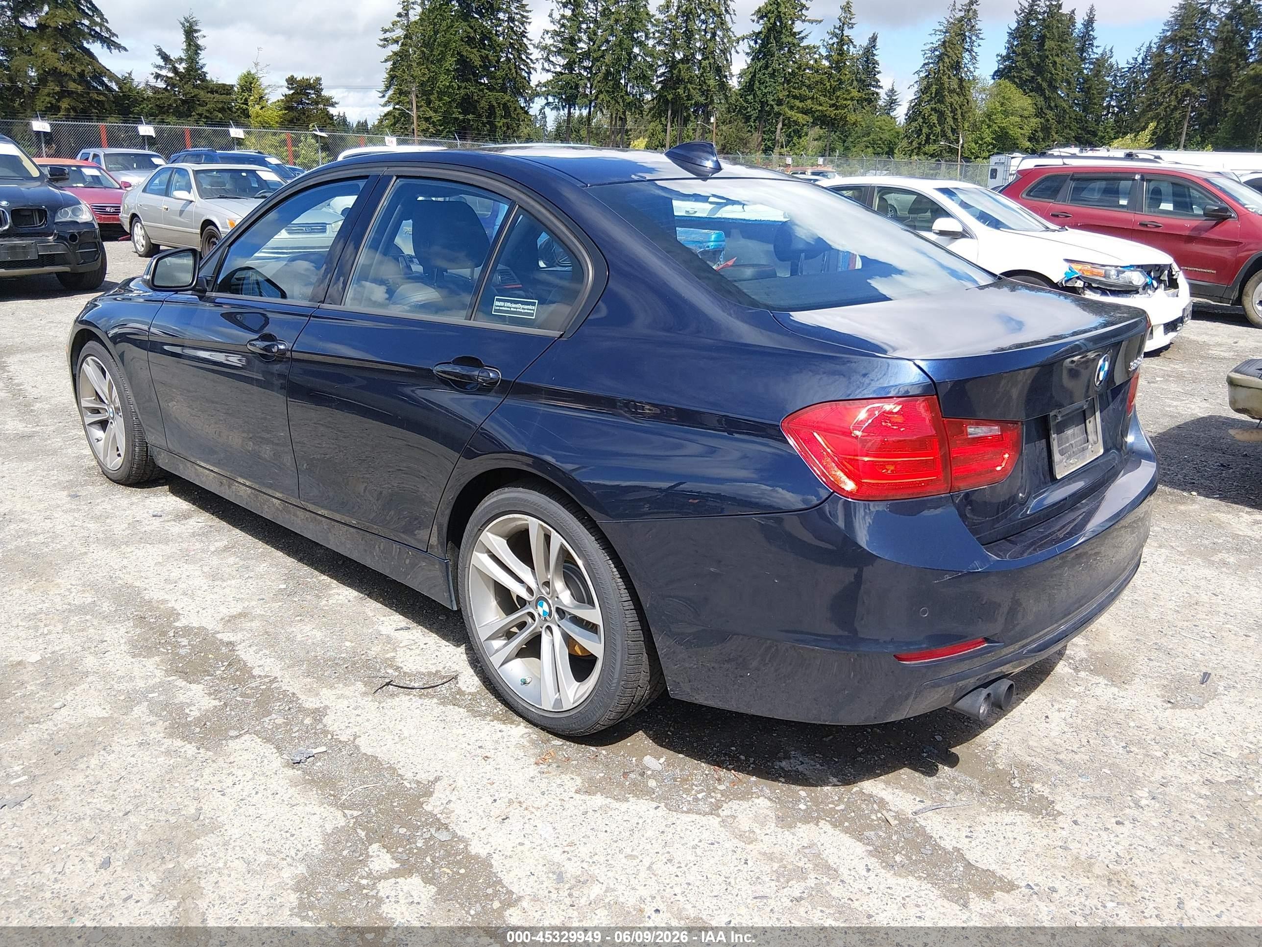 2012 Bmw 328i Navy vin: WBA3A5C5XCF341807