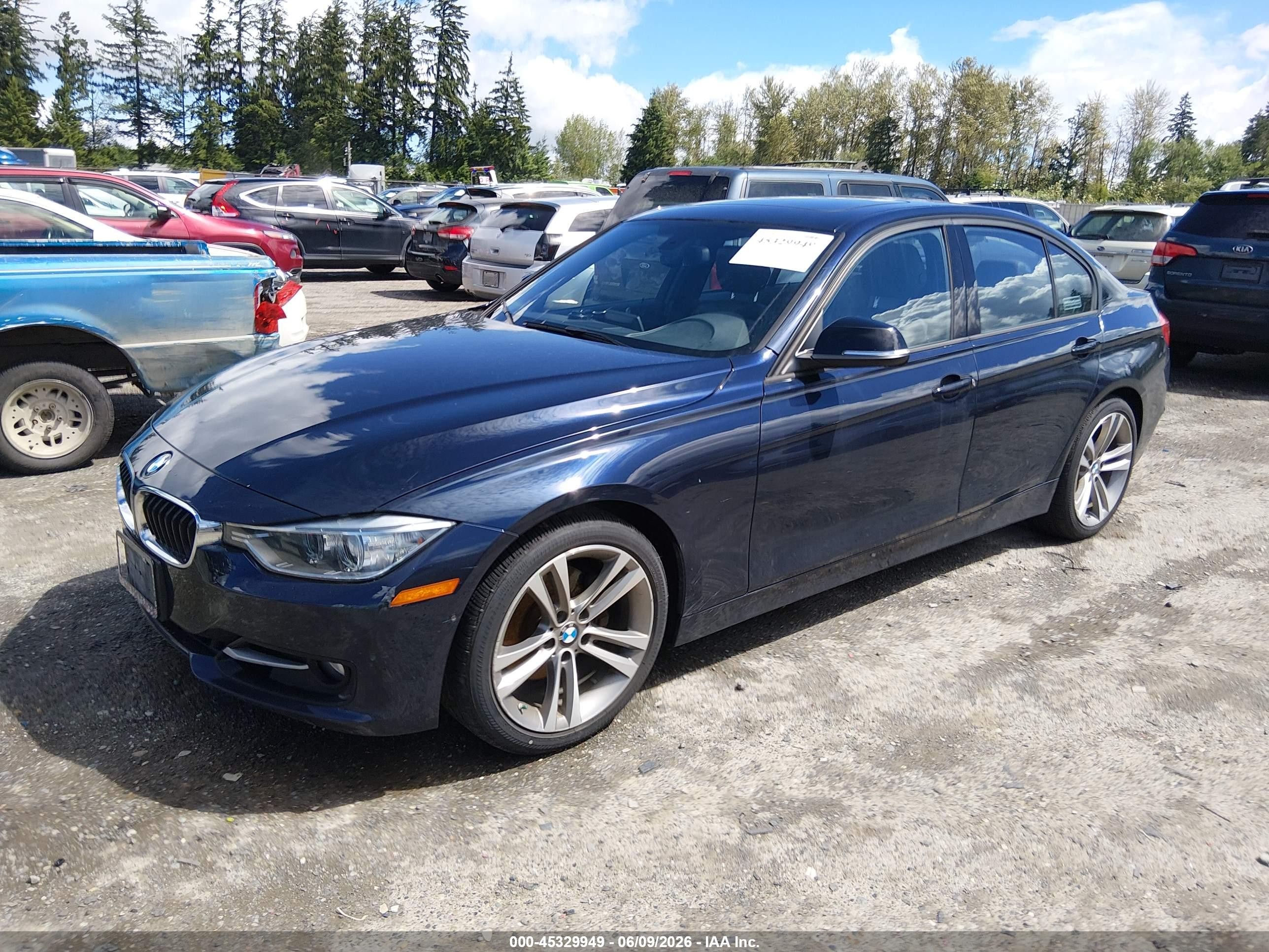 2012 Bmw 328i Navy vin: WBA3A5C5XCF341807