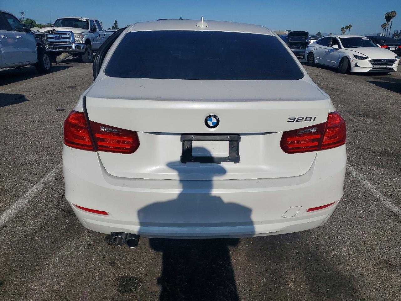 2013 Bmw 328 I White vin: WBA3A5C5XDF351495