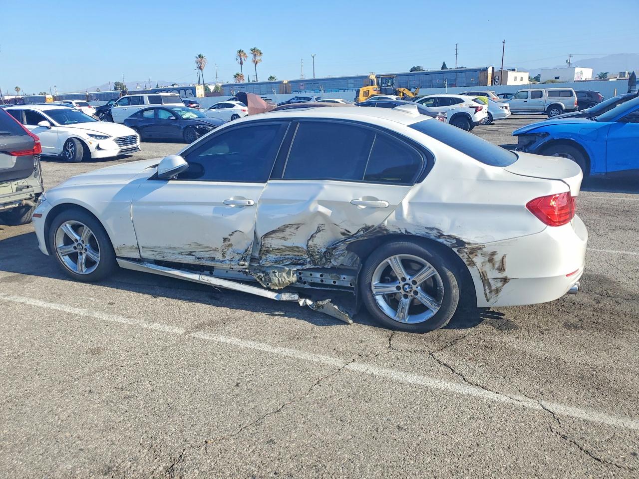 2013 Bmw 328 I White vin: WBA3A5C5XDF351495