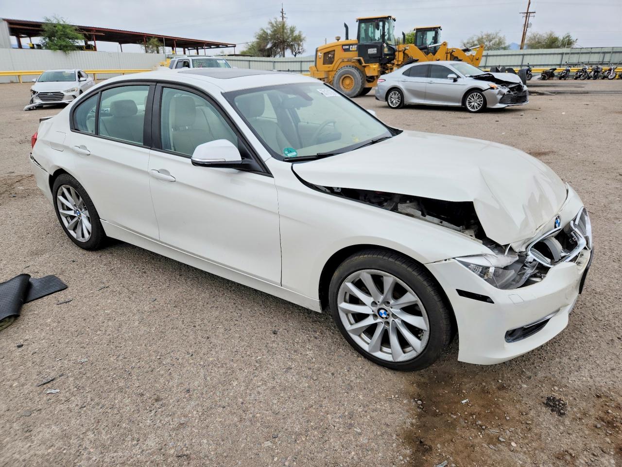 2013 Bmw 328 I White vin: WBA3A5C5XDF359936