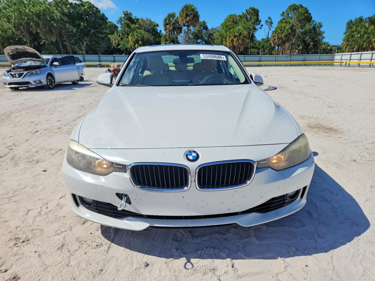 2014 Bmw 328 I White vin: WBA3A5C5XEP602169