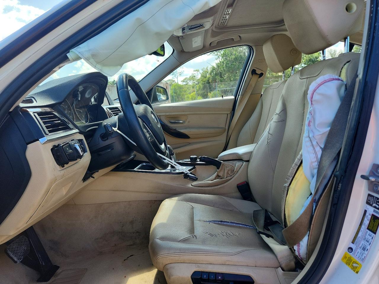 2014 Bmw 328 I White vin: WBA3A5C5XEP602169