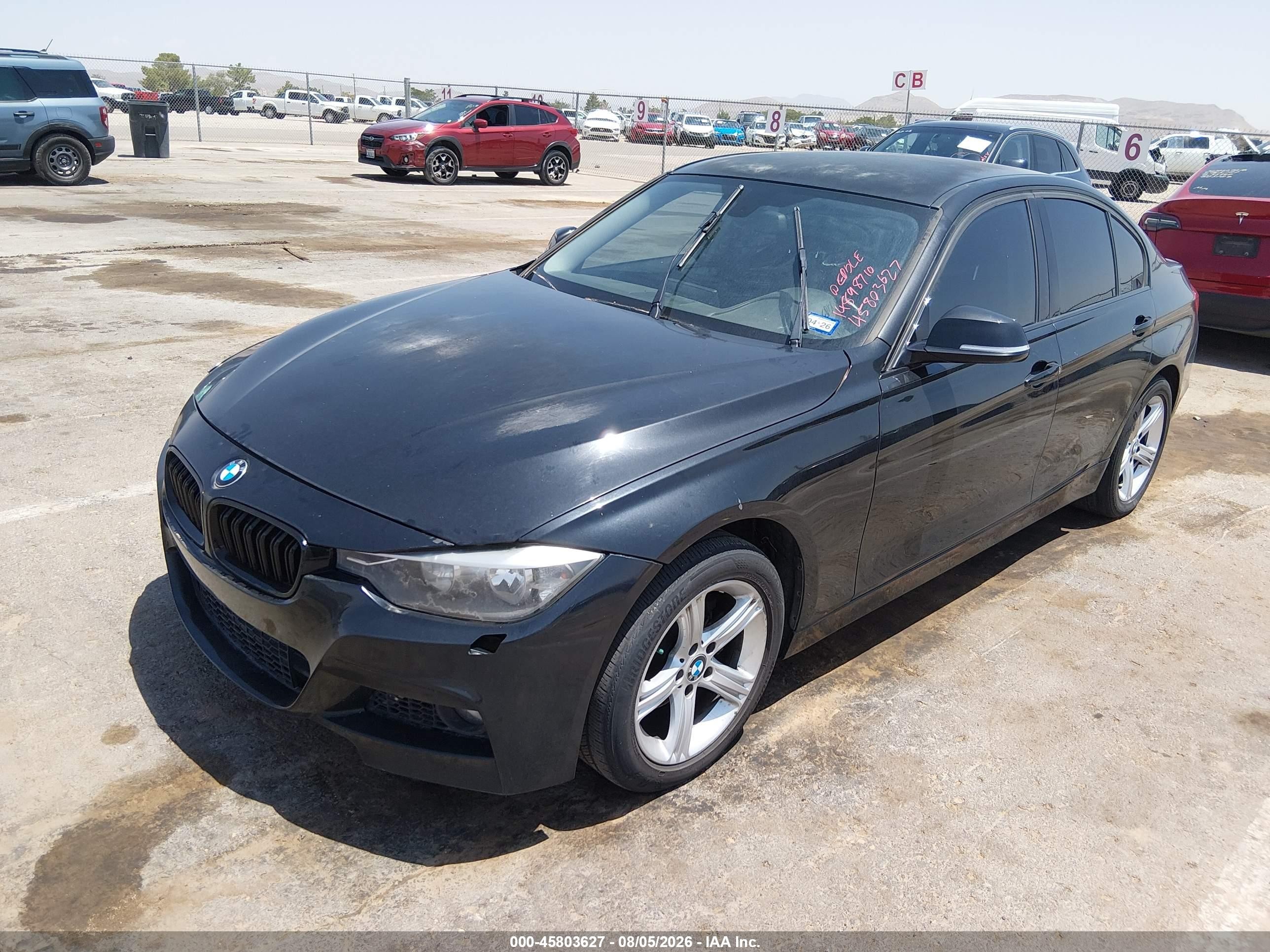 2015 Bmw 328i   Black vin: WBA3A5C5XFF606455