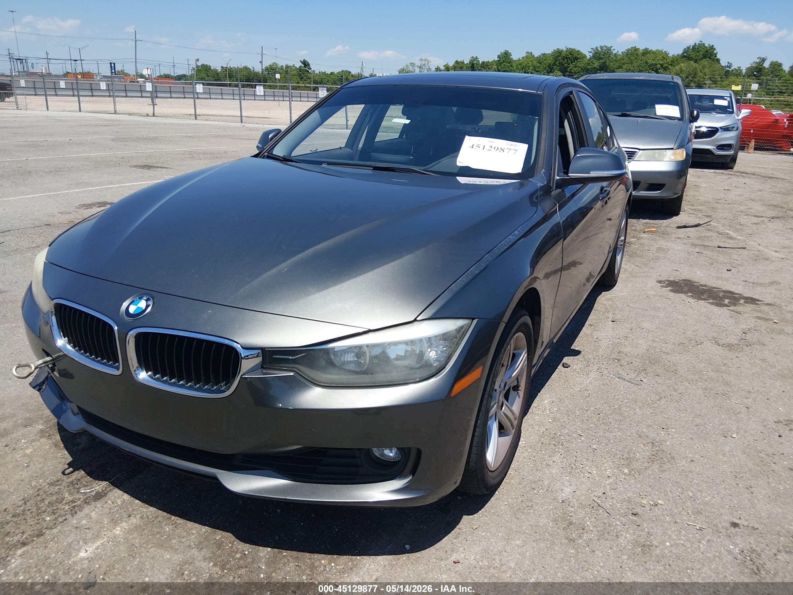 2015 Bmw 328i Gray vin: WBA3A5C5XFP605560