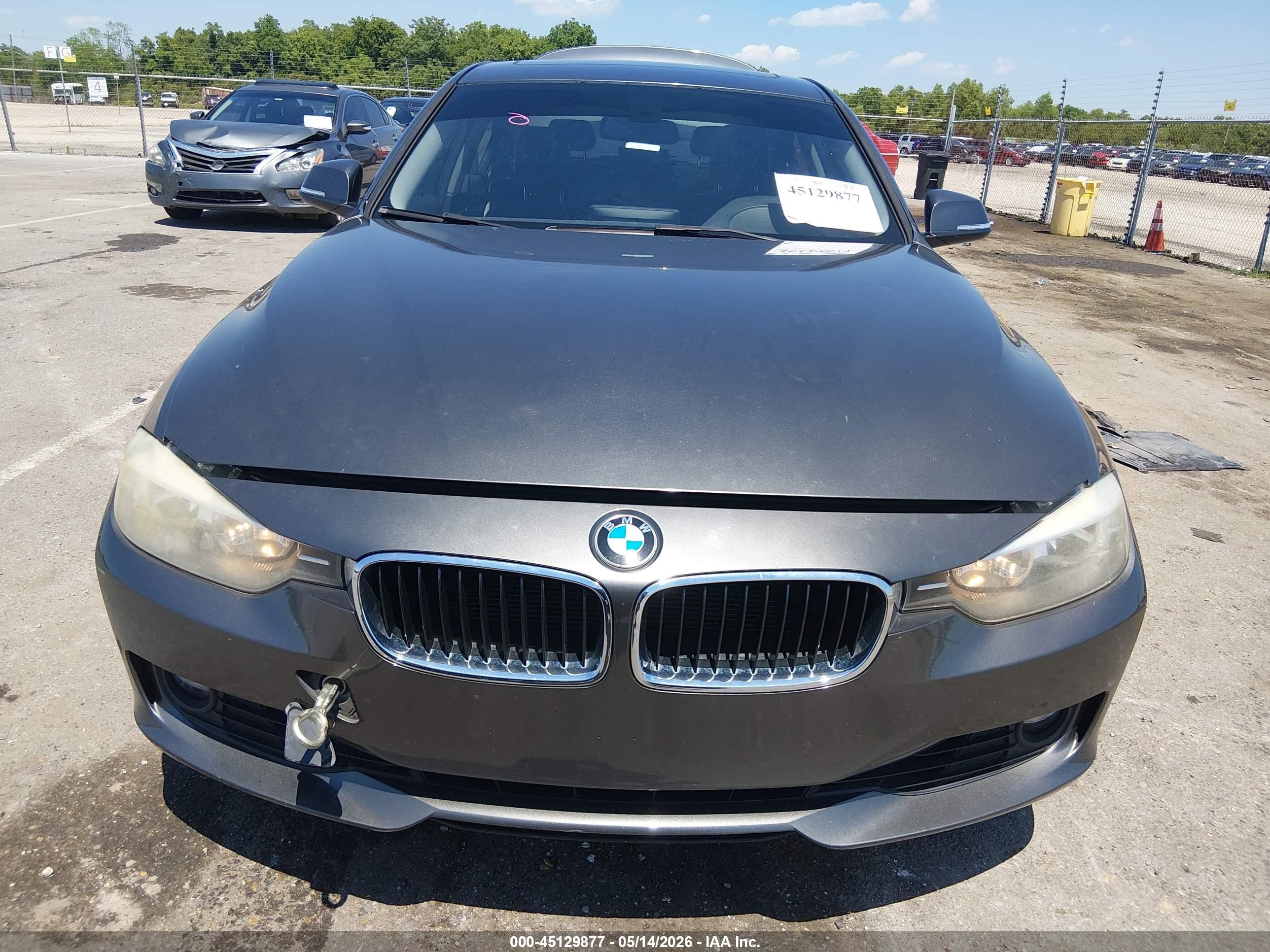 2015 Bmw 328i Gray vin: WBA3A5C5XFP605560