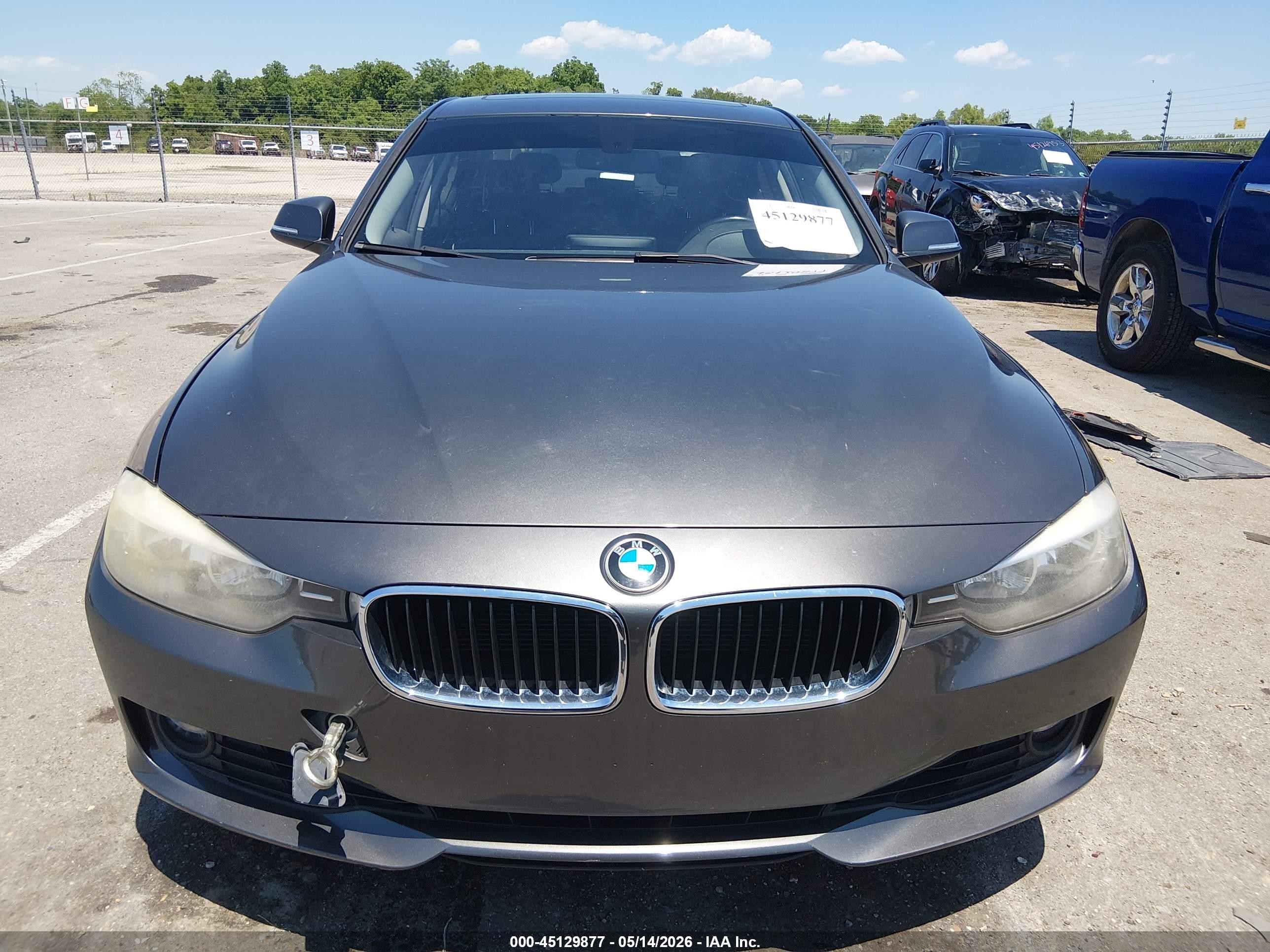 2015 Bmw 328i Gray vin: WBA3A5C5XFP605560