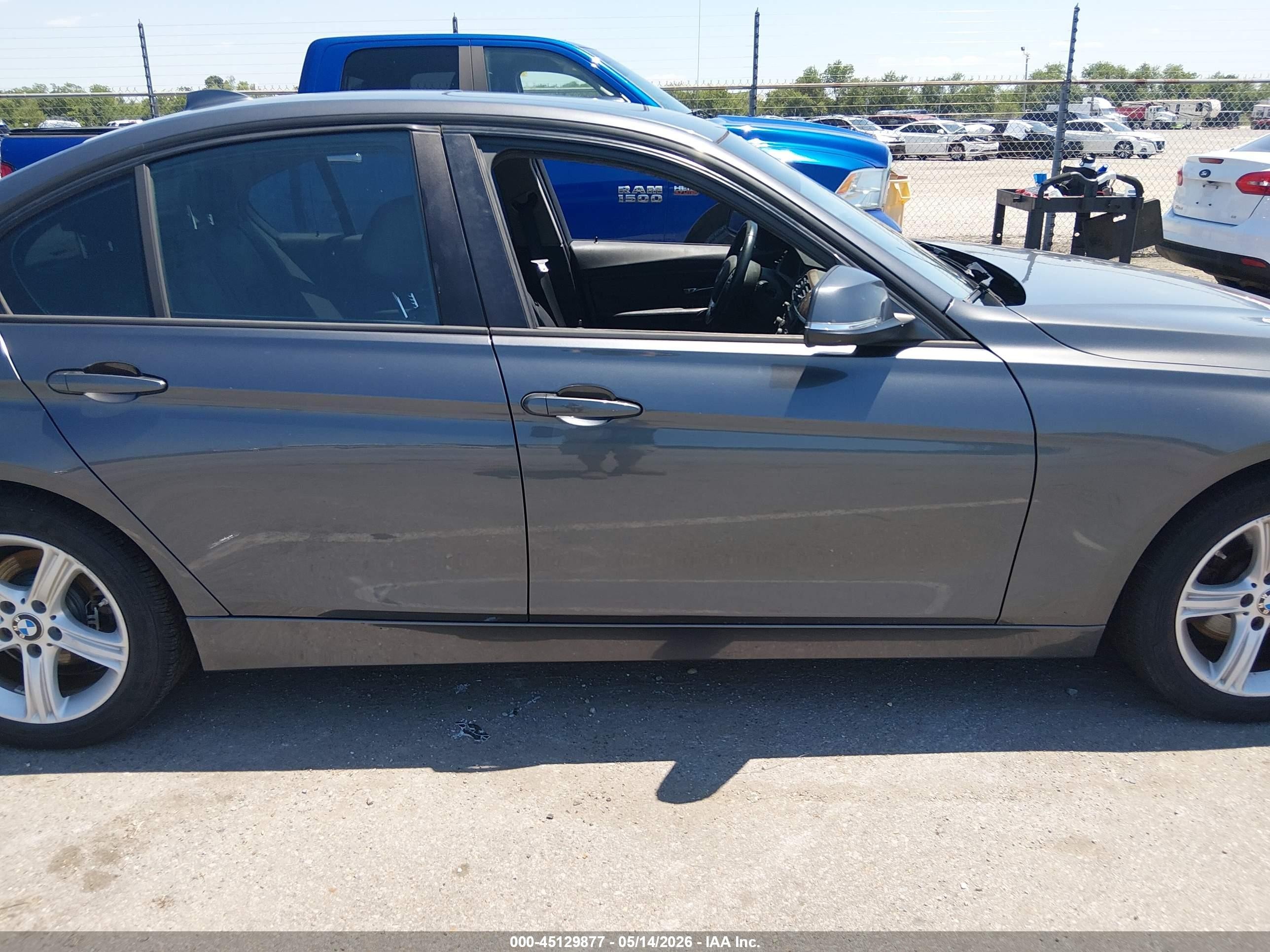 2015 Bmw 328i Gray vin: WBA3A5C5XFP605560