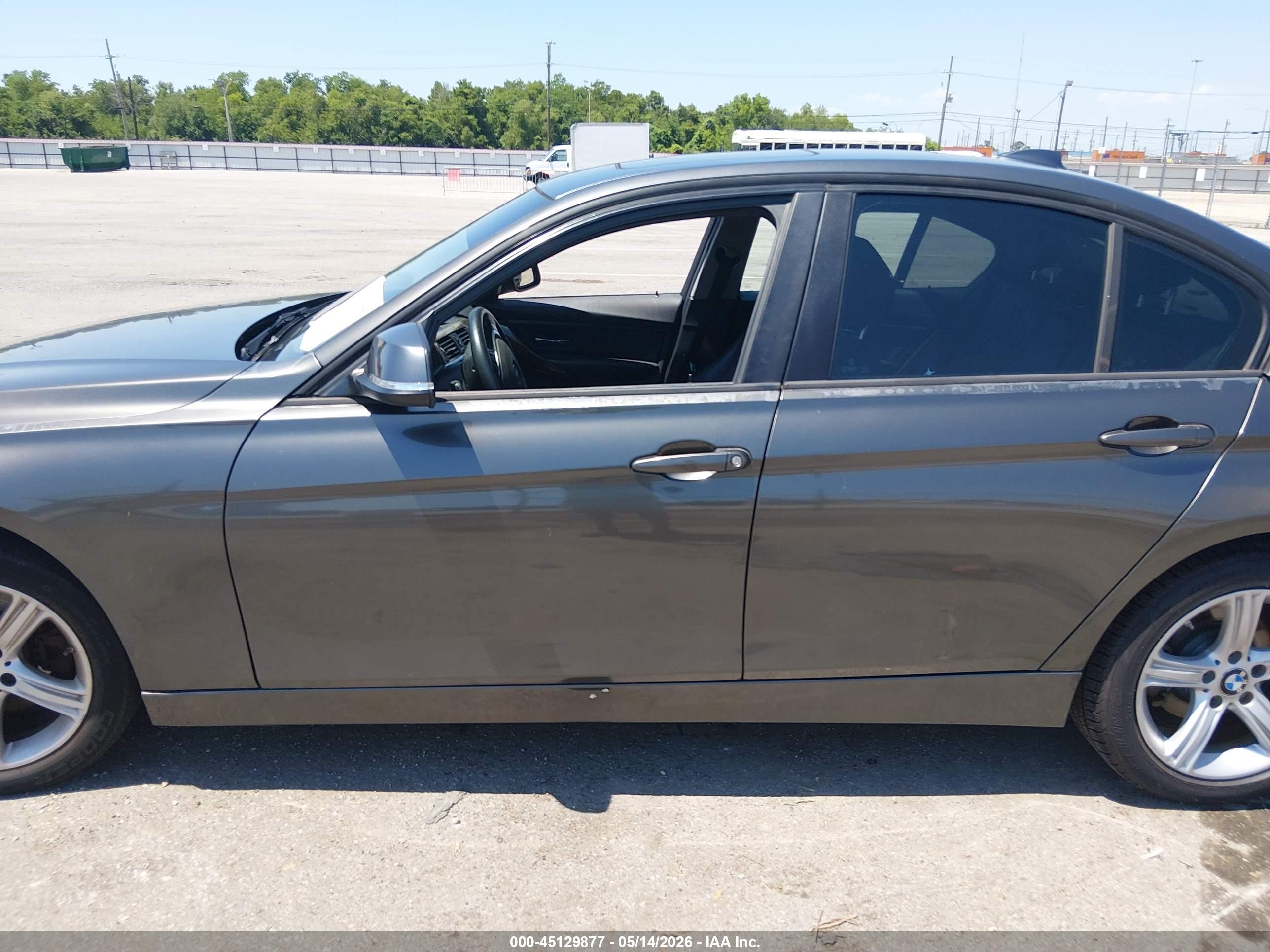 2015 Bmw 328i Gray vin: WBA3A5C5XFP605560