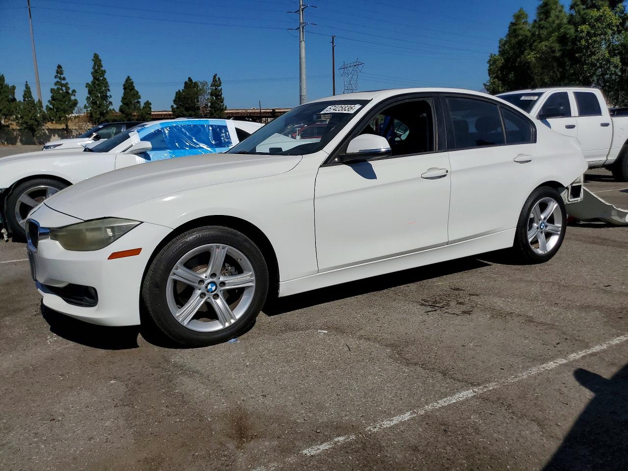 2013 Bmw 328 I White vin: WBA3A5G50DNP23555
