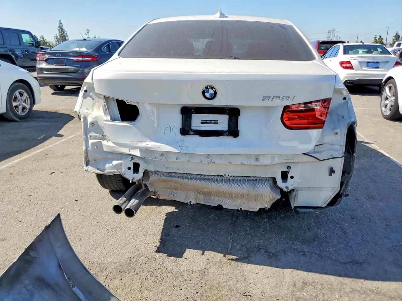 2013 Bmw 328 I White vin: WBA3A5G50DNP23555