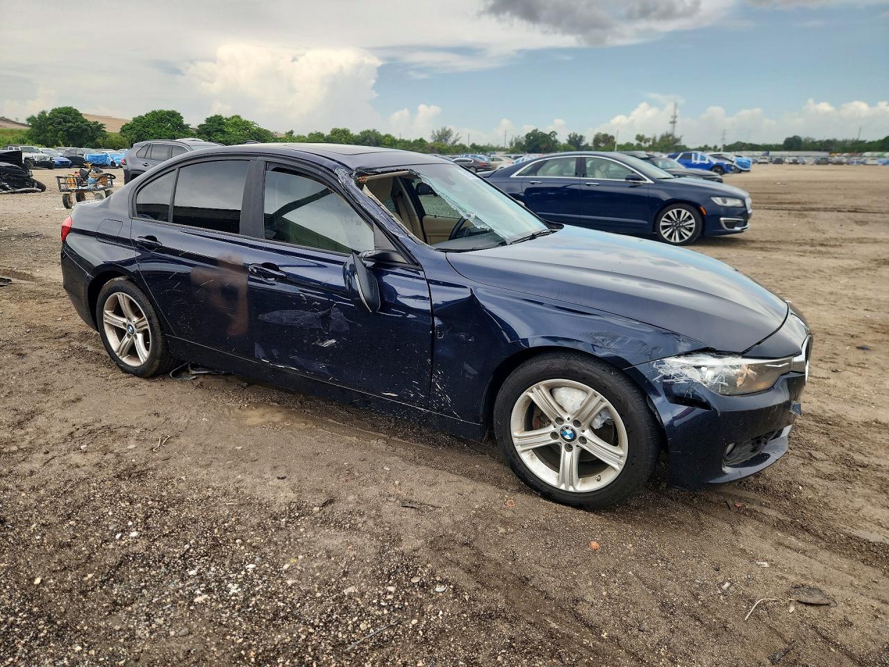 2014 Bmw 328 I Blue vin: WBA3A5G50ENP33729
