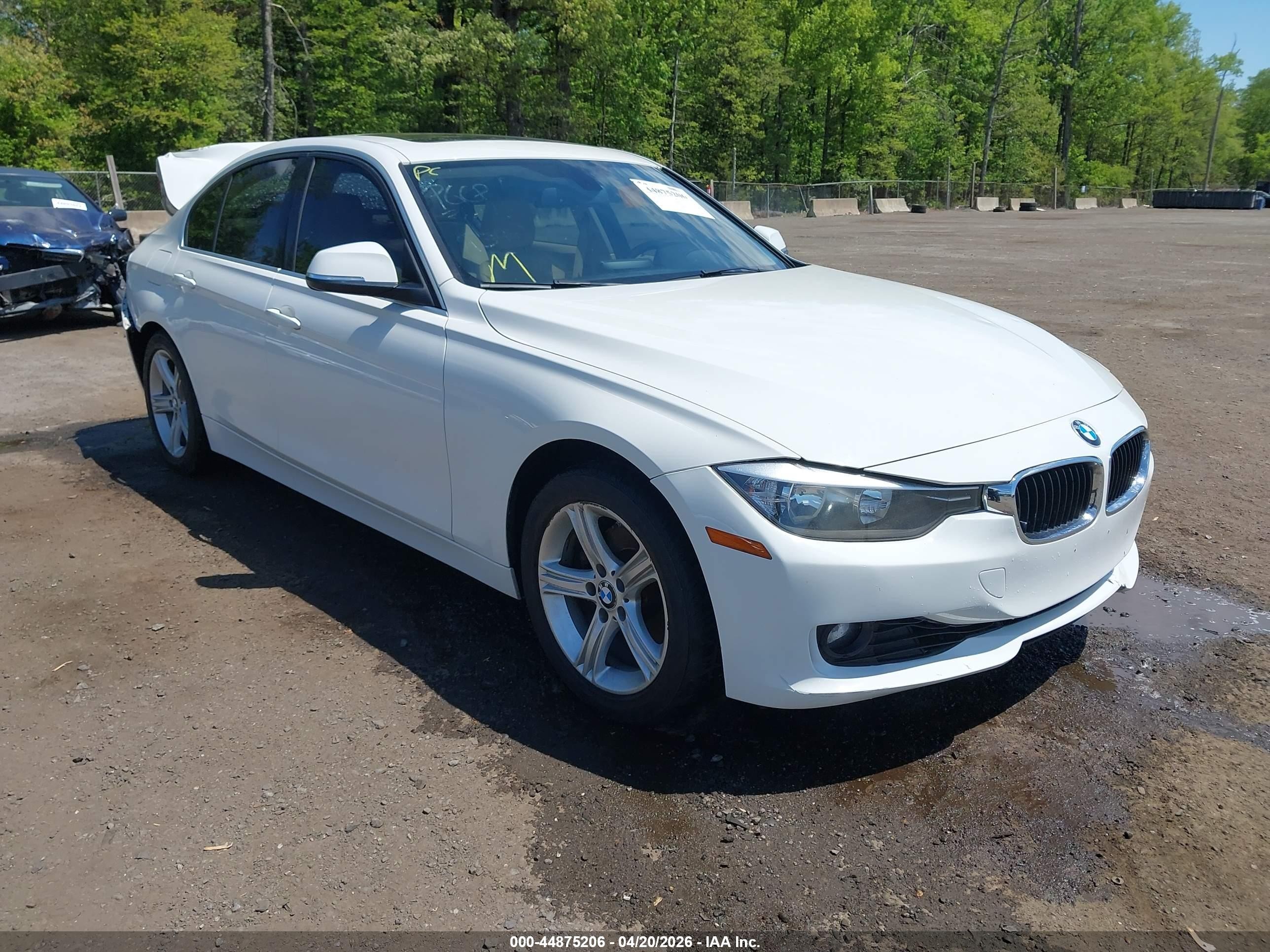 2015 Bmw 328i   White vin: WBA3A5G50FNP34283