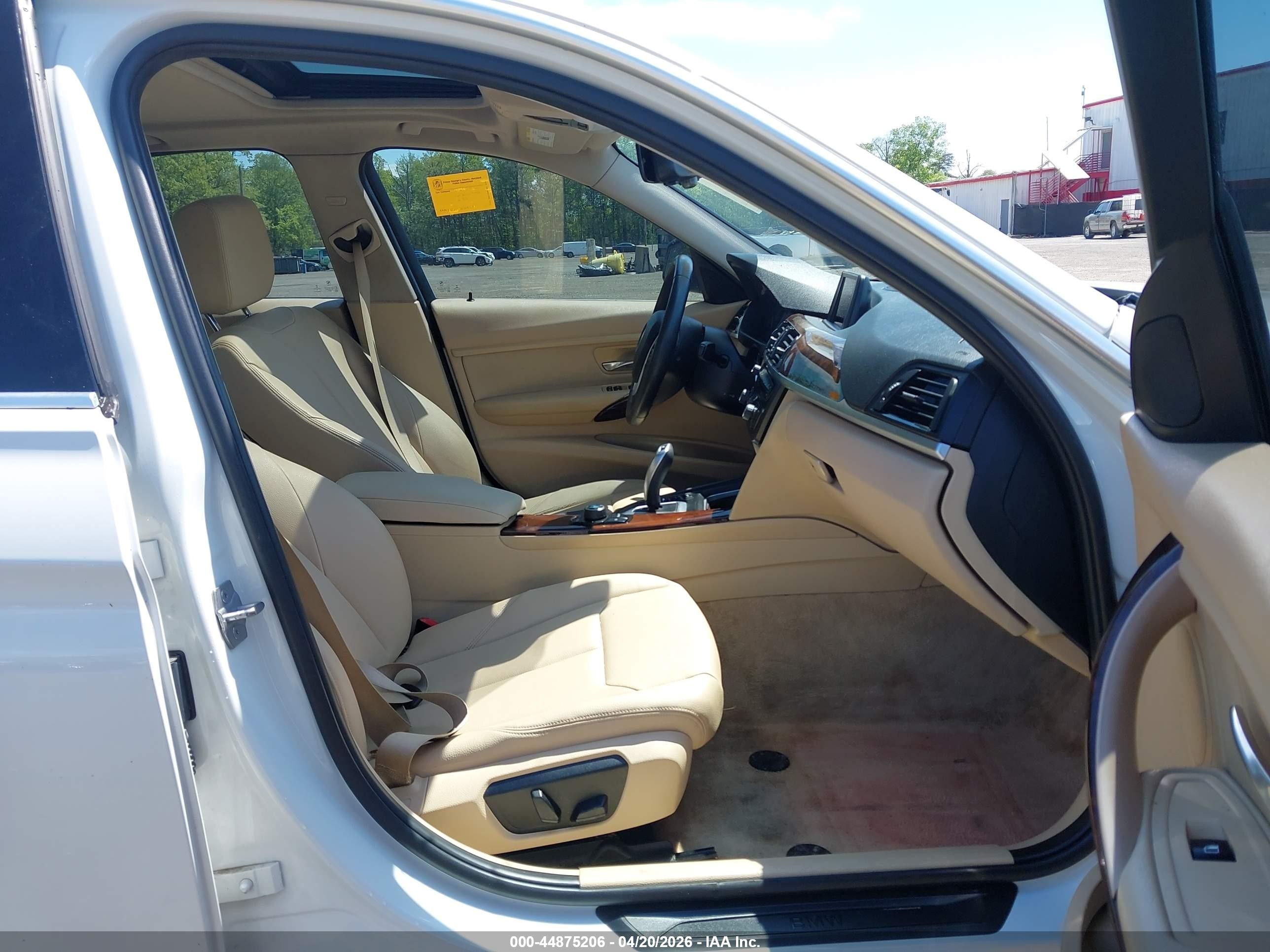 2015 Bmw 328i   White vin: WBA3A5G50FNP34283