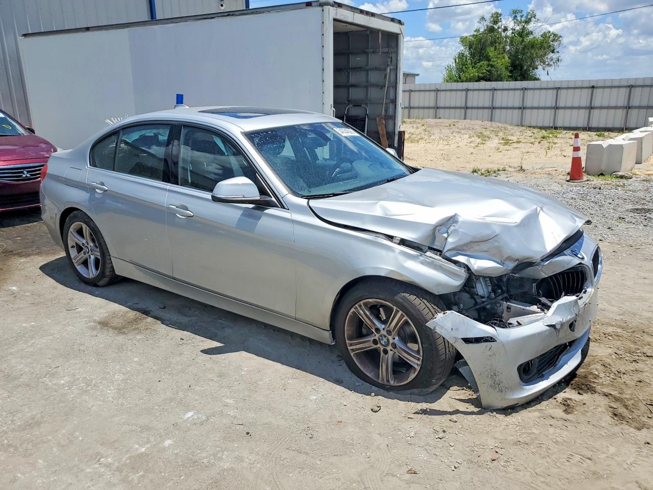 2015 Bmw 328 I Silver vin: WBA3A5G50FNP34641