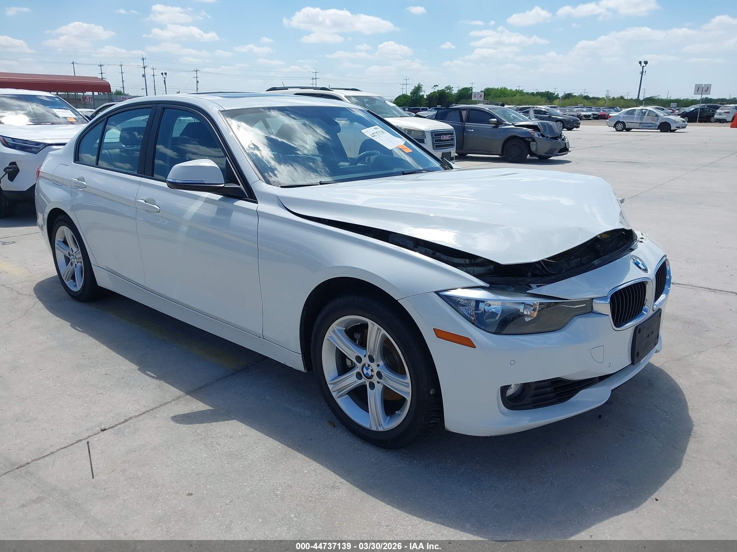 2015 Bmw 328i White vin: WBA3A5G50FNS83906